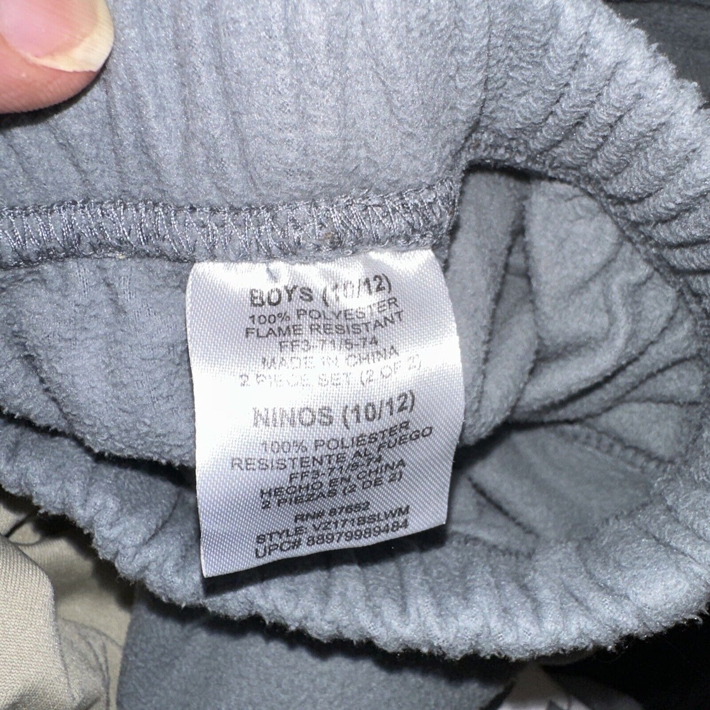 Boy’s 10-12 Fortnite Gray Sweat Pants Pajama Bottoms No Pockets