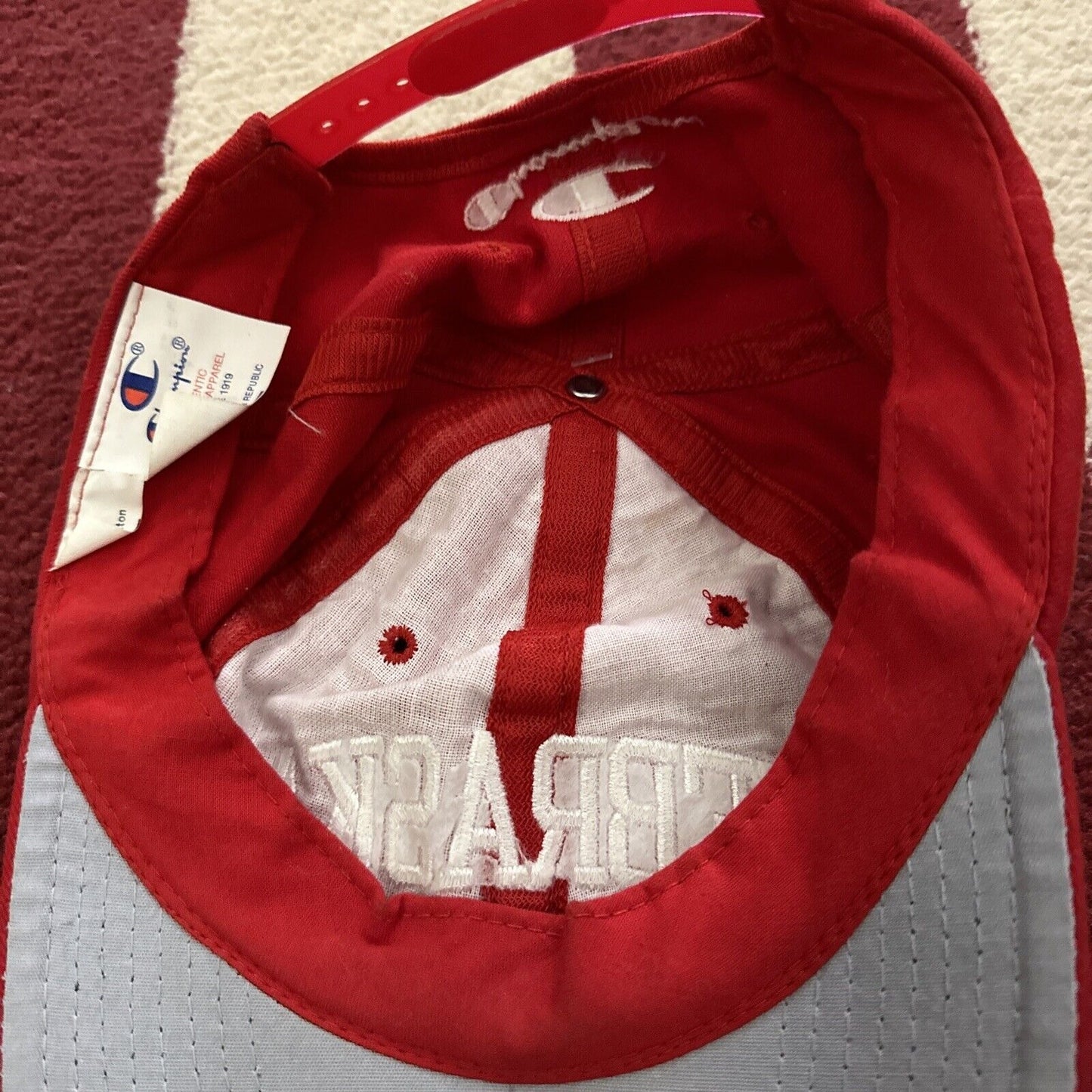 Red Nebraska Champion Baseball Cap Hat