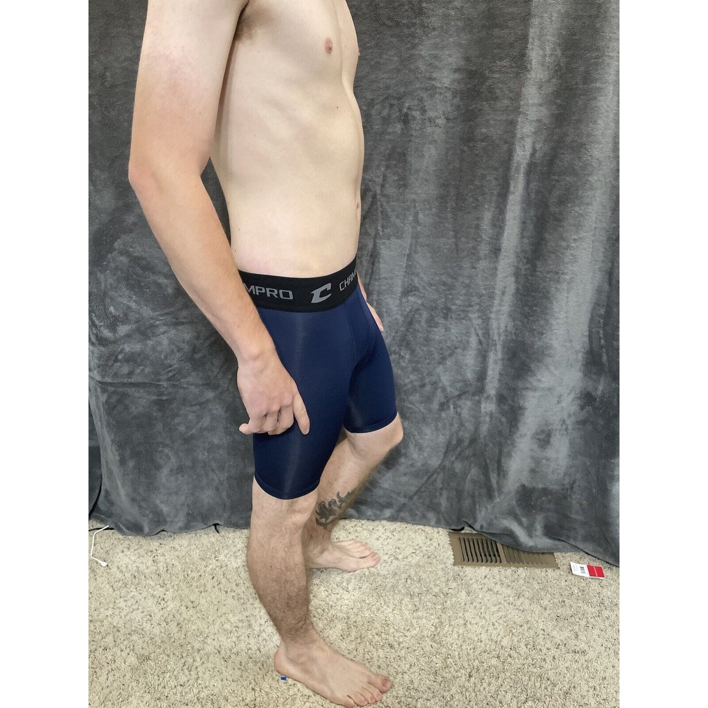 youth boys dark blue champro performance compression shorts youth large