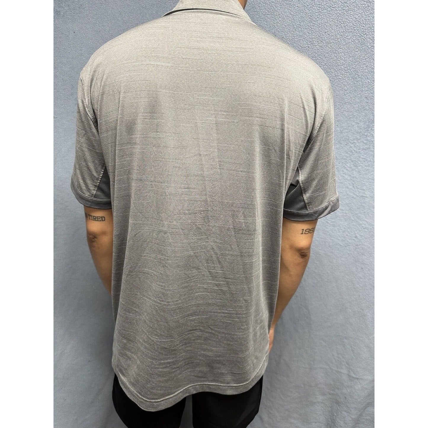 Men’s Gray Vista Ridge High School Under Armour Loose Large Polo Shirt