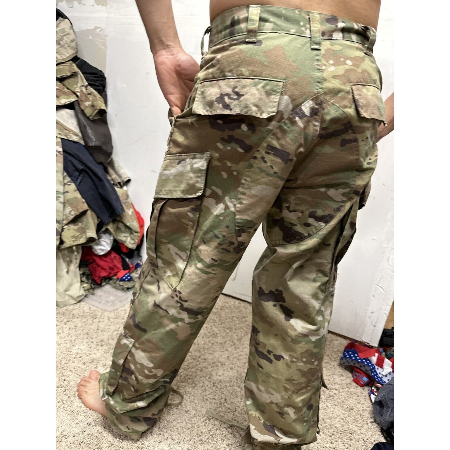 Men’s Small Regular Ocp Army Air Force Space Force Pants Trousers Nylon Cotton