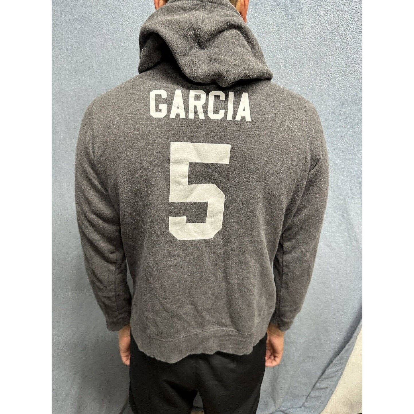 Men’s Large Gray NBA Store Pullover Hoodie San Antonio Spurs Garcia #5
