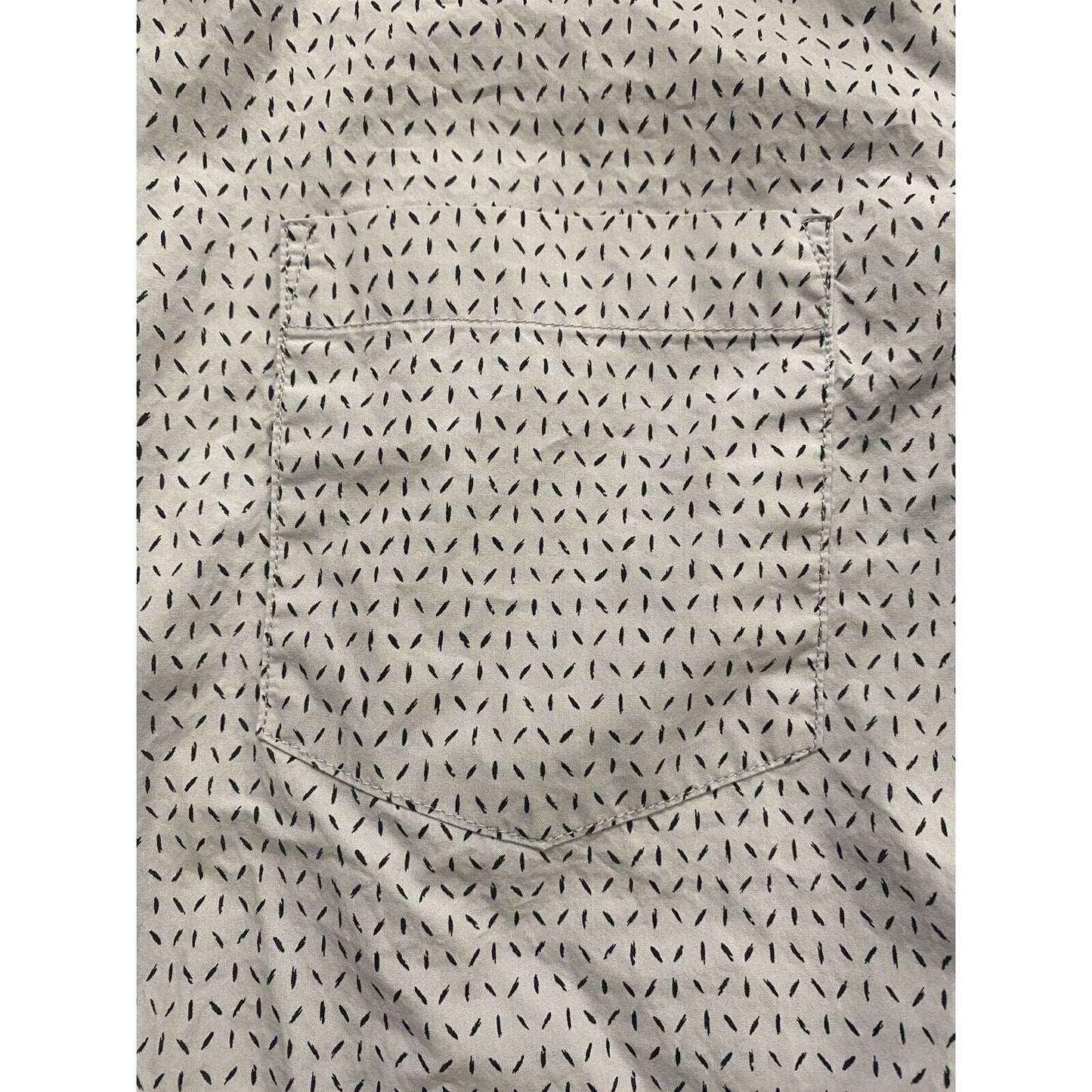Mossimo Slim Fit Men’s Medium Gray with Black Confetti Button-down Long Sleeves