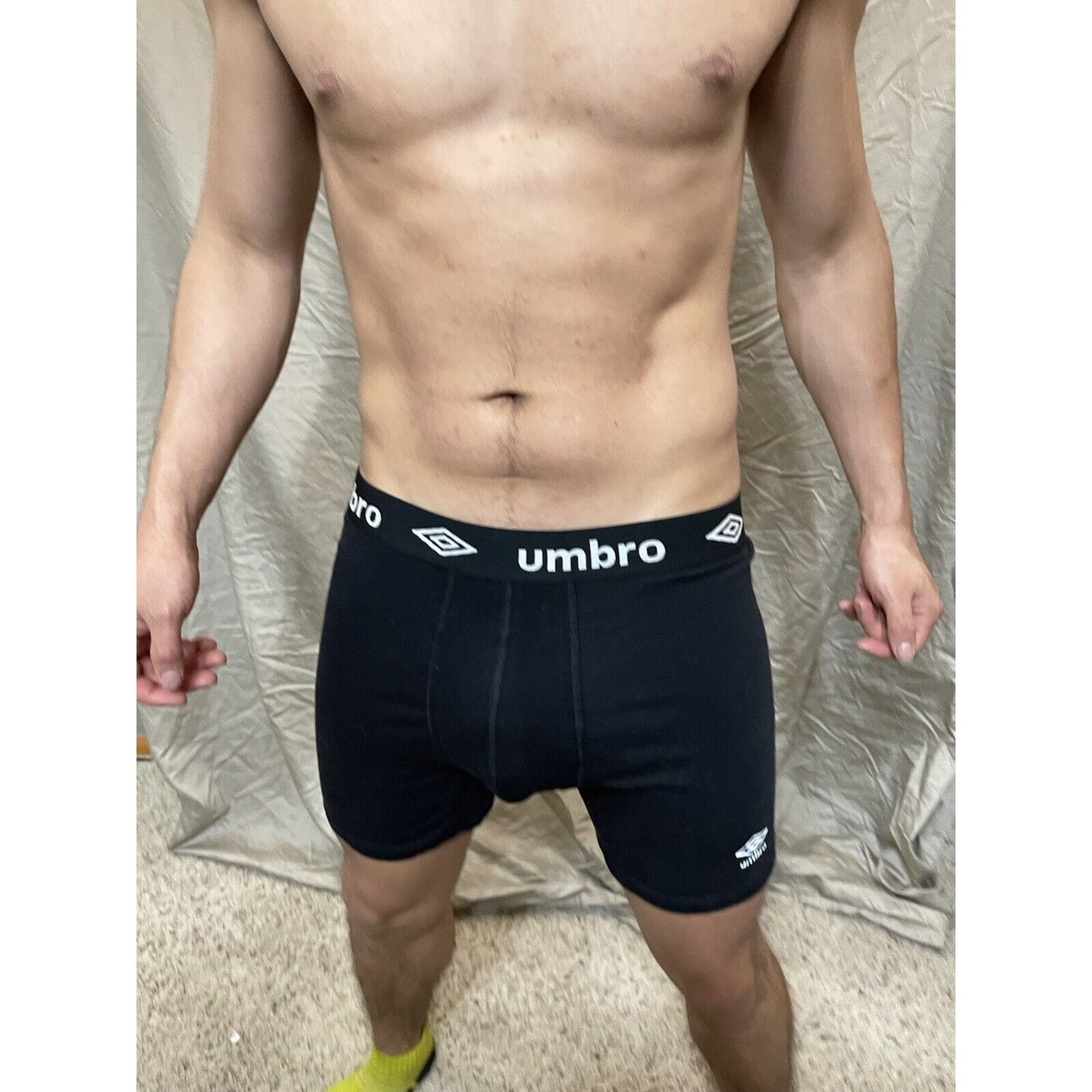 men's medium black umbro boxer briefs