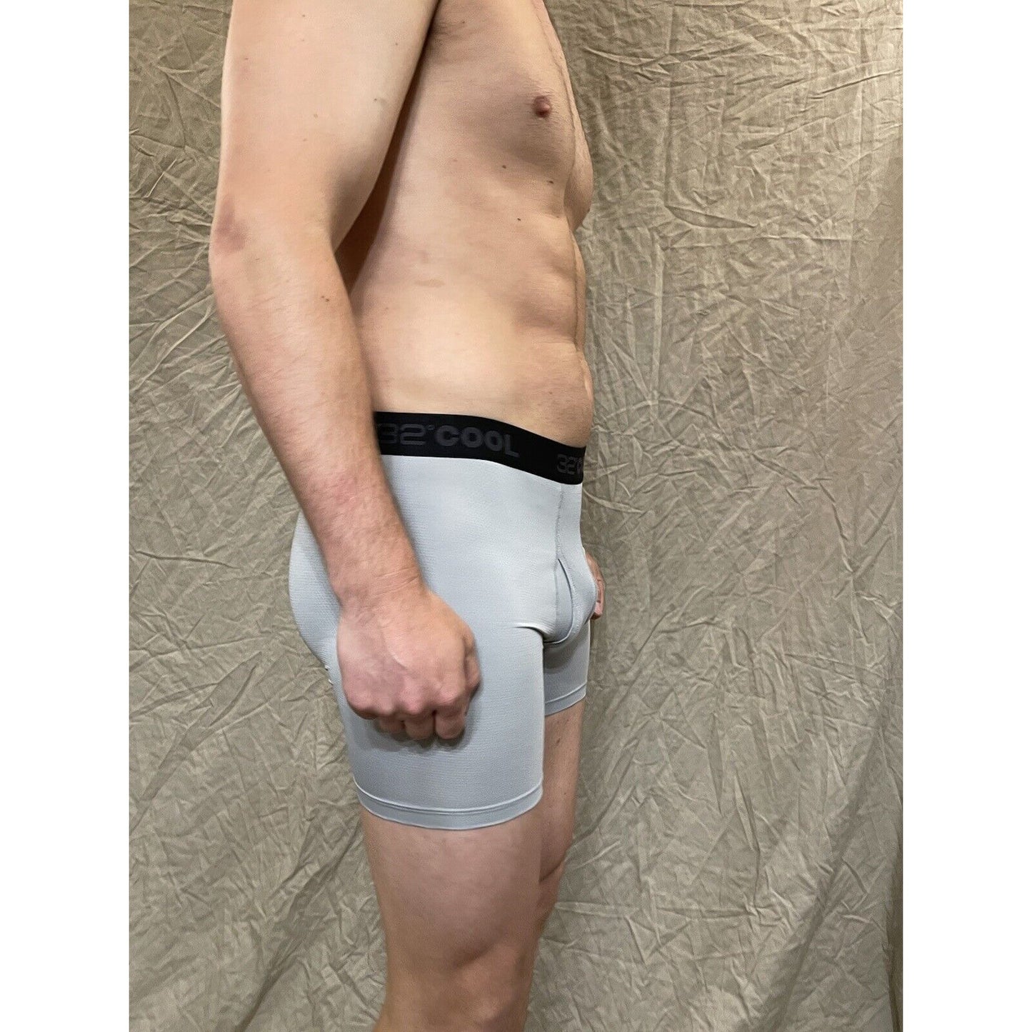 men's Icy Grey 32 degrees cool compression boxer brief Medium