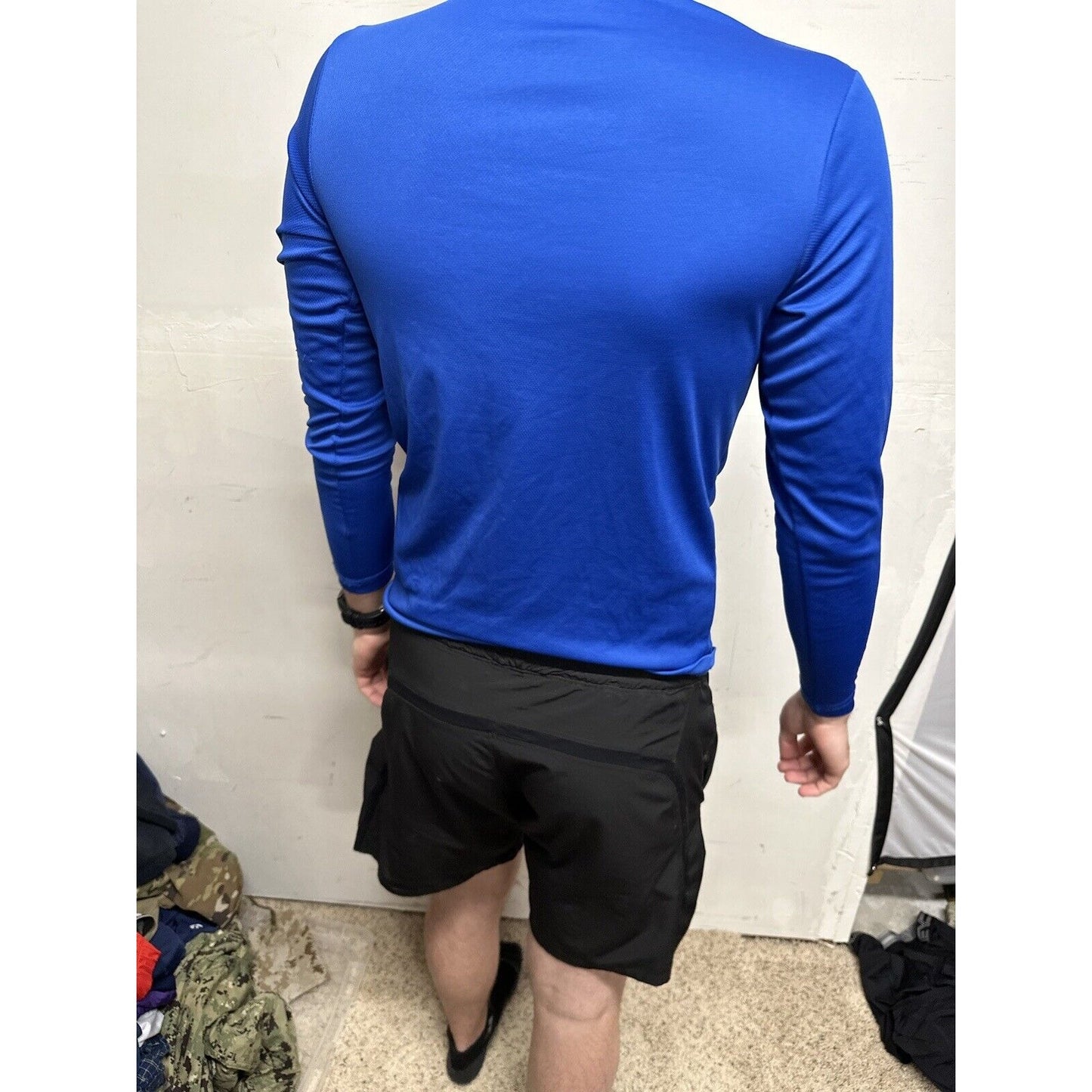 Men’s Blue USAFA Small Falcons Long Sleeve Air Force Pullover Shirt