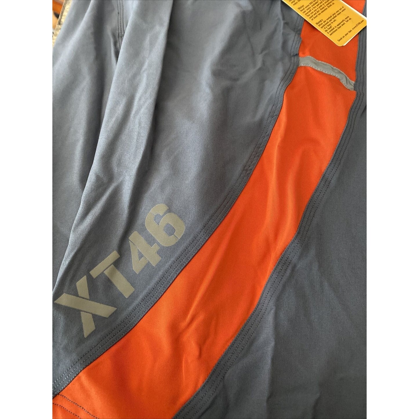 Soffe Extreme Training XT46 Men’s 34 M Gray & Orange Utility Board Shorts NWT