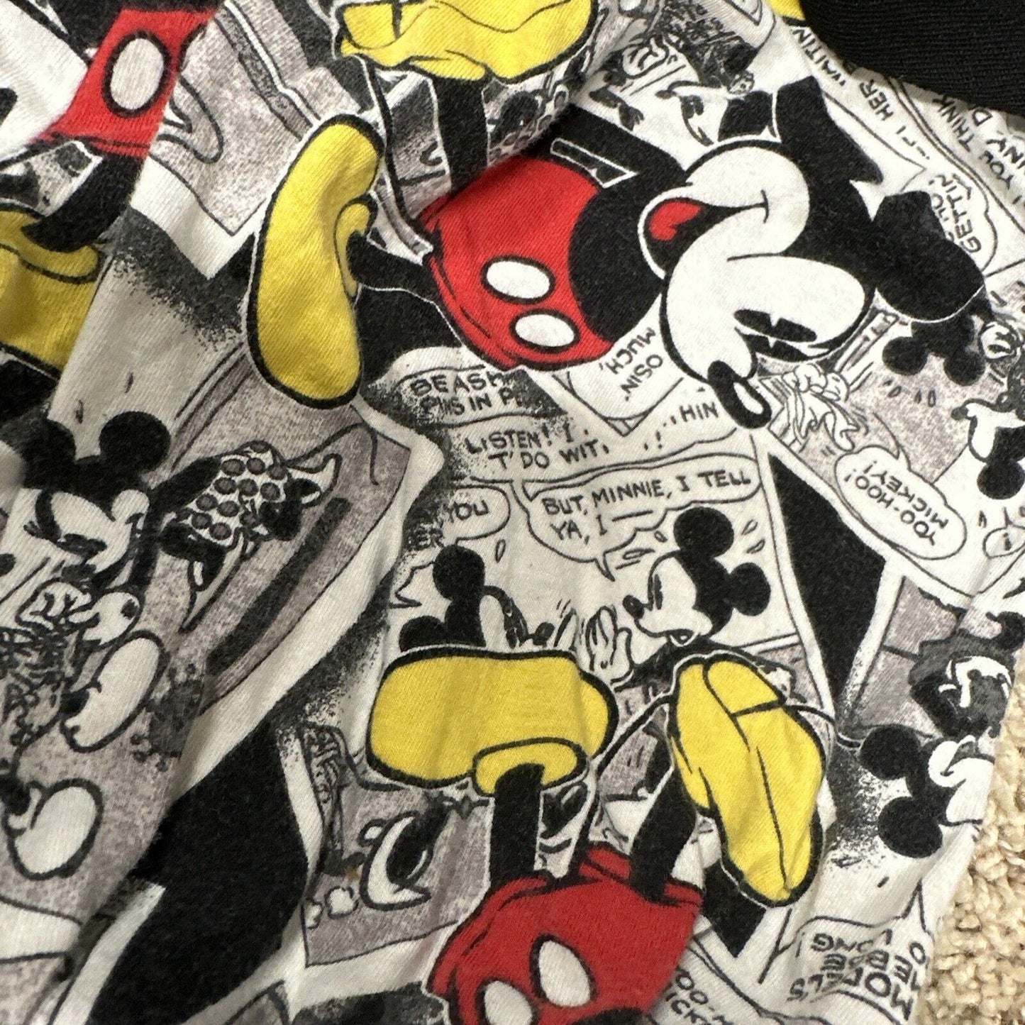Boys Disney Large 12-14 Mickey Mouse Sleepwear Pajama Bottoms No Pockets