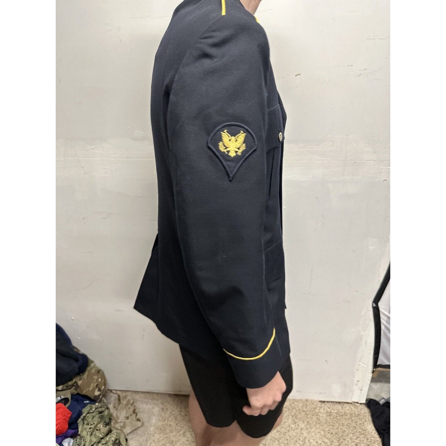 Army Service Coat Men’s 38 RC Specialist Rank poly/wool defense logistics