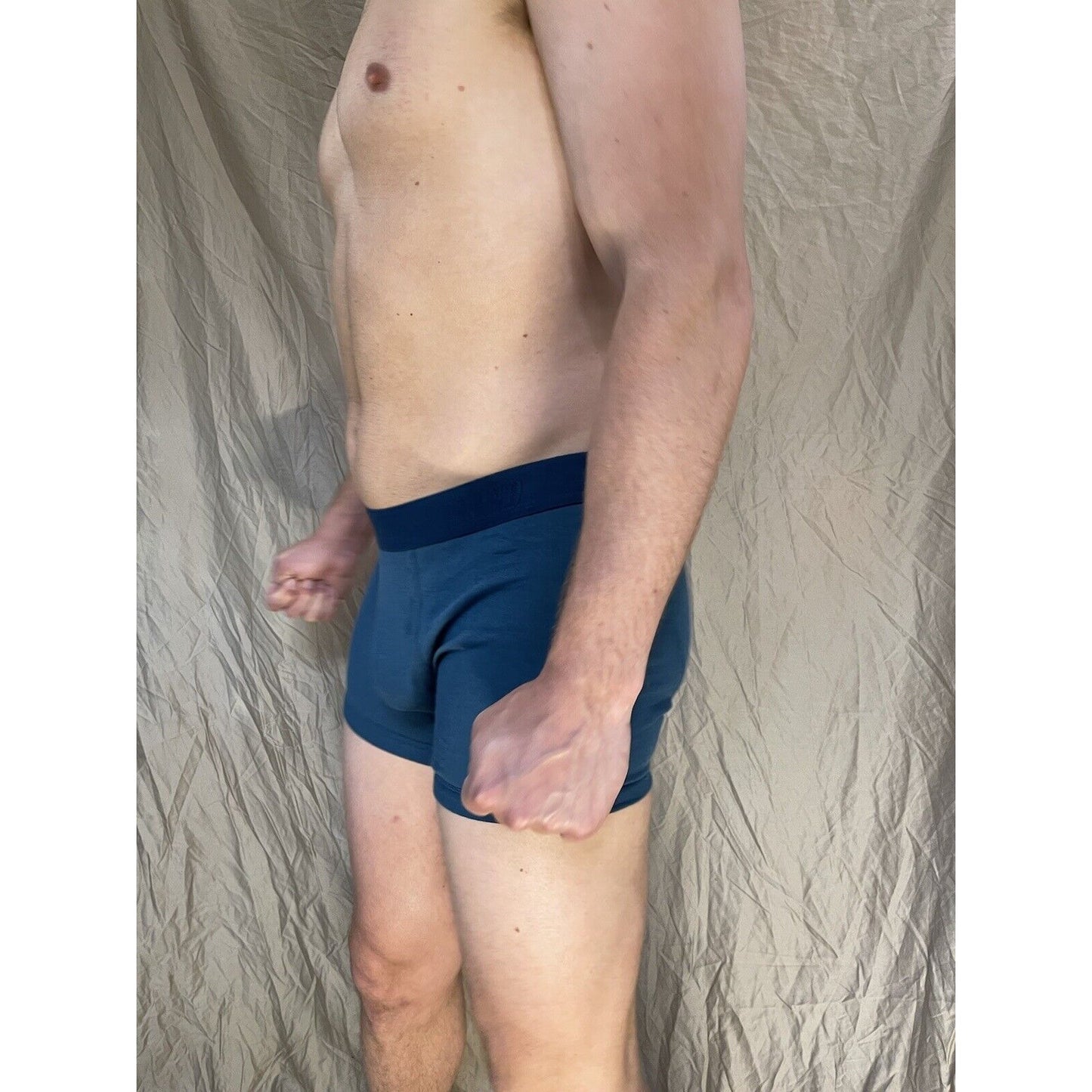 men's blue lucky brand blue medium boxer briefs cotton modal blend