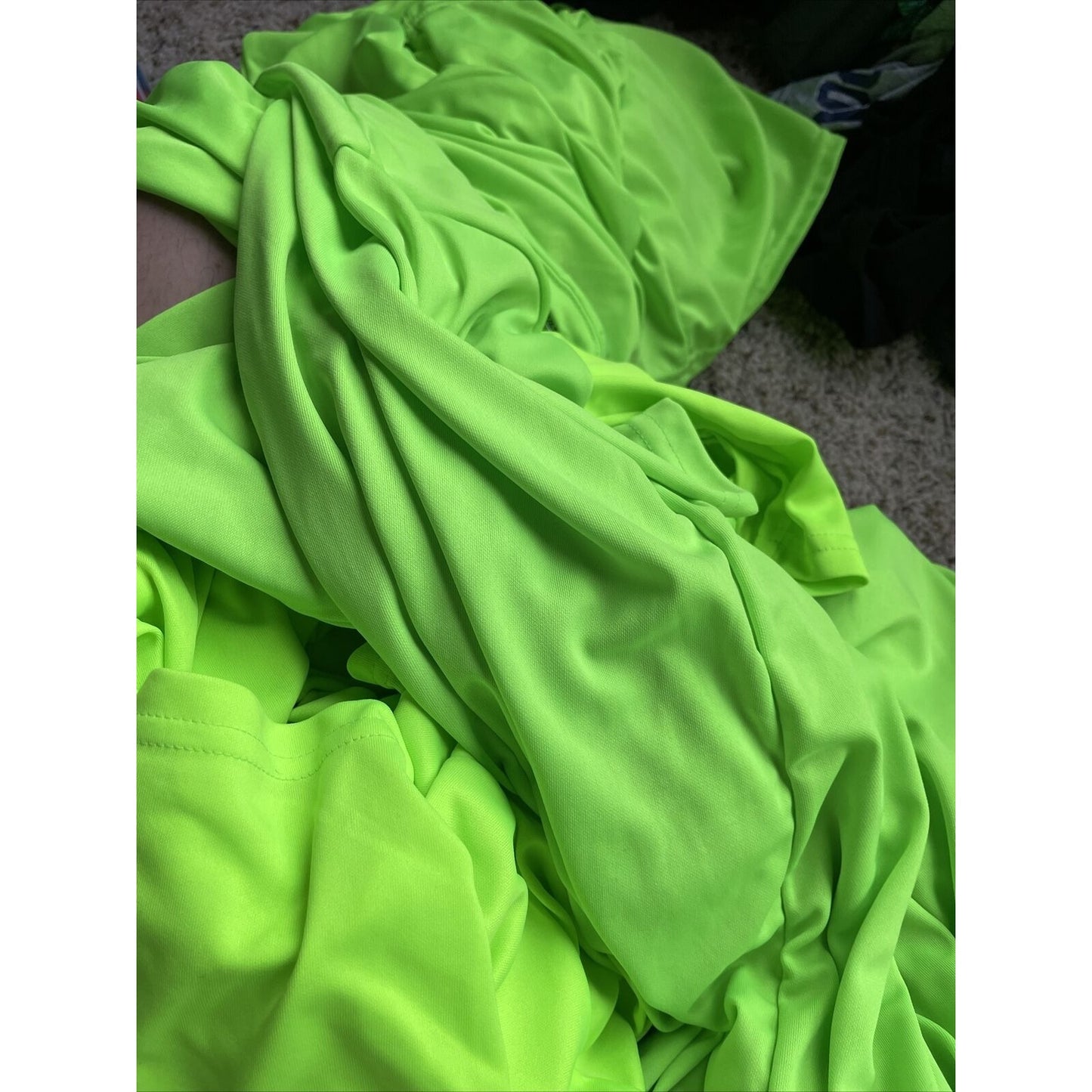 Men's Augusta Sportswear Moisture Management Athletic shirt Neon Green Large
