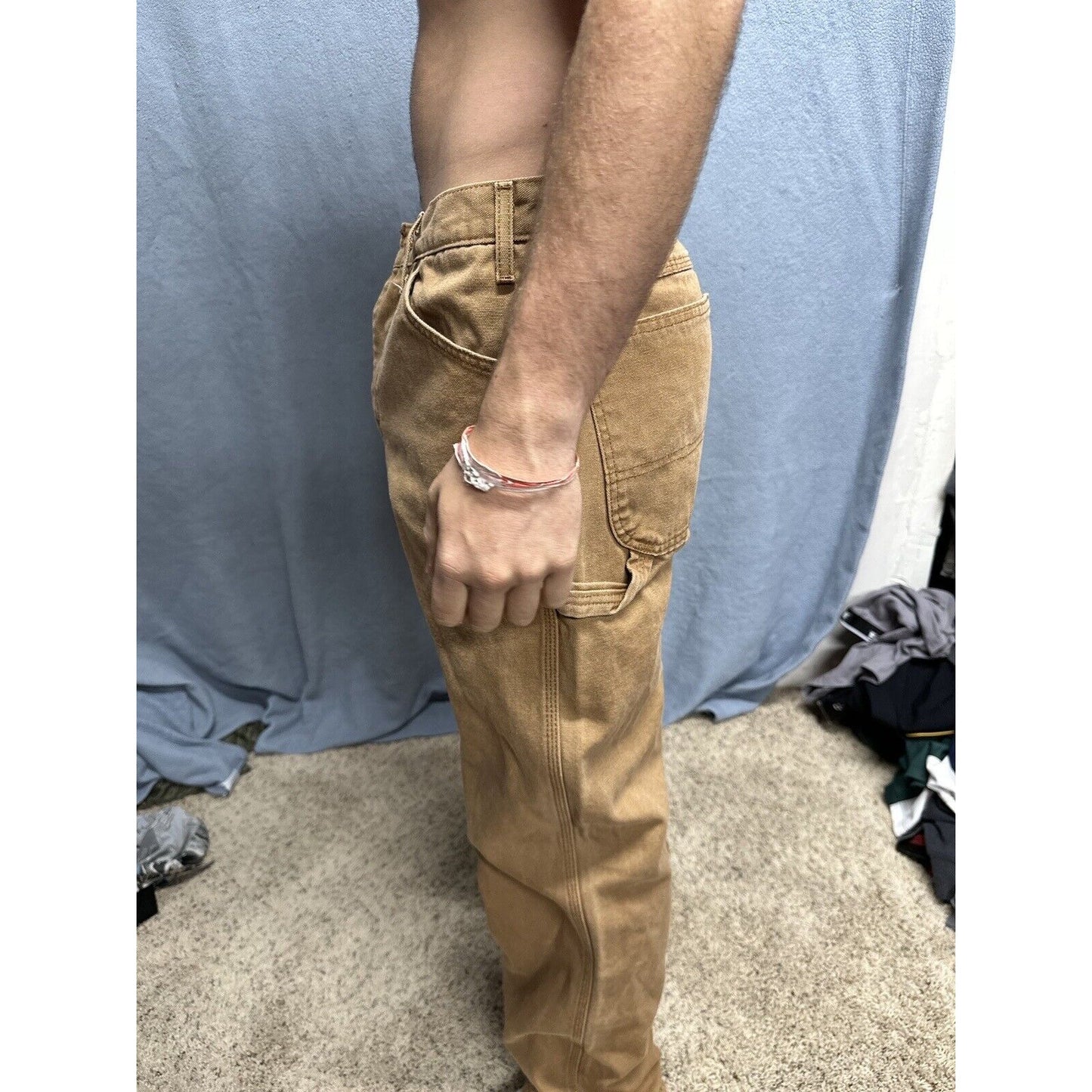 Men’s Khaki Dickies Relaxed Fit 32 X 34 Cargo Pants