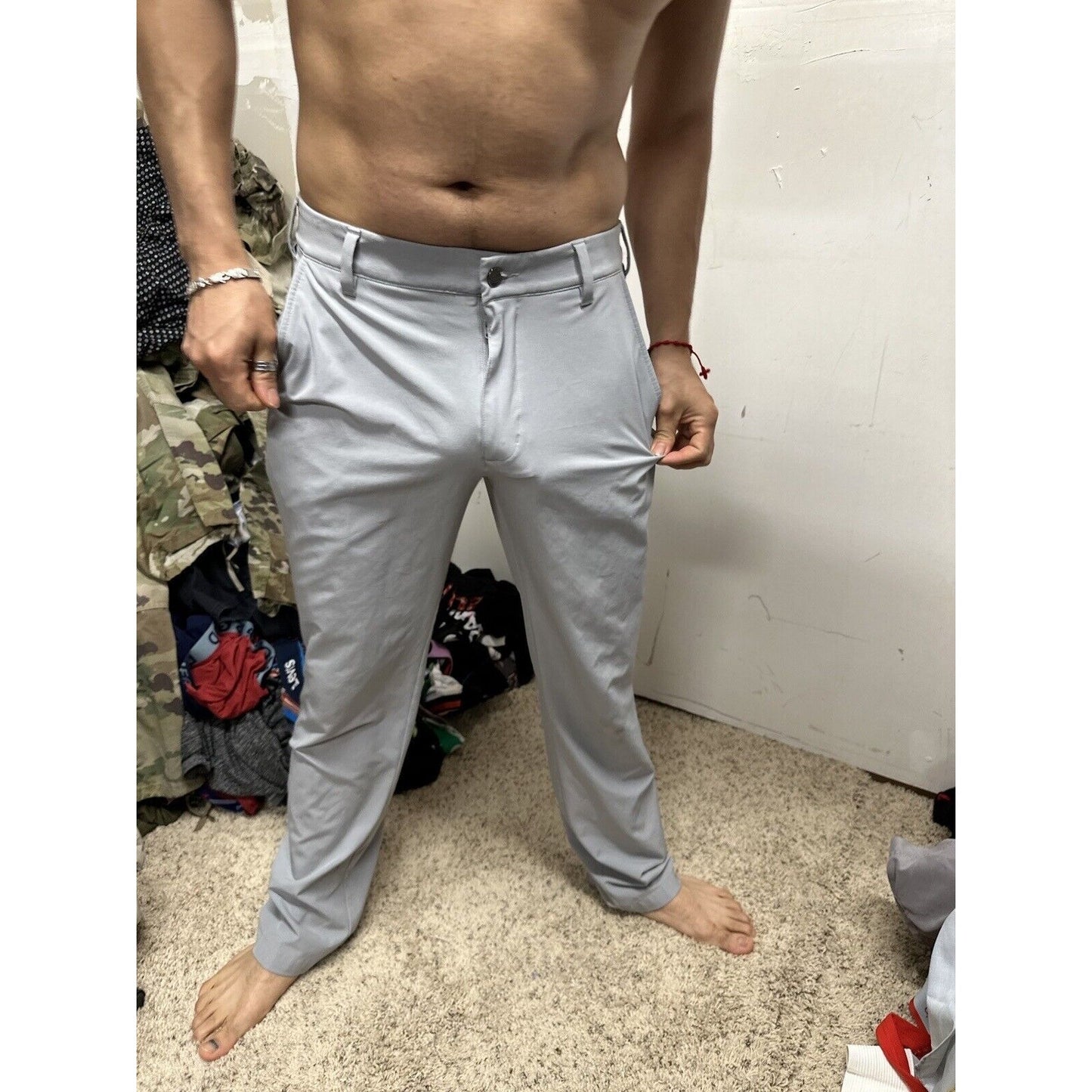 Men’s Adidas 30 X 32 Flex Pants Gray Very Soft