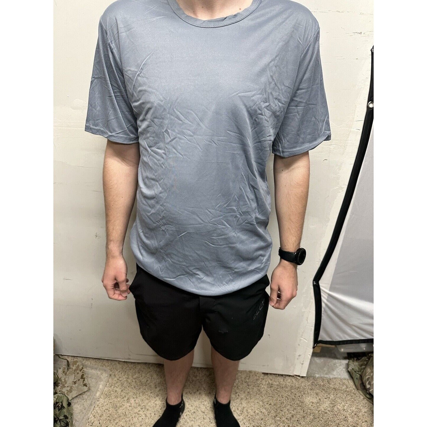 Men’s TKO Large Gray Short Sleeve Tshirt polyester