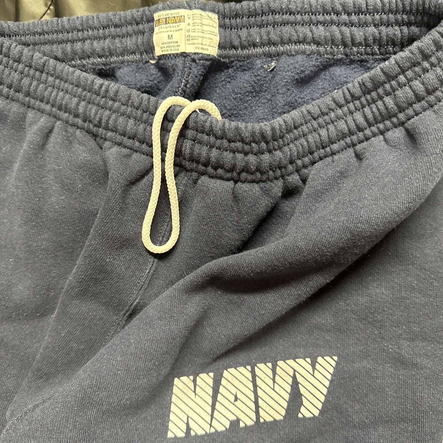 Men’s Navy Blue Medium Authentic US Navy Uniform Pt Sweat Pants