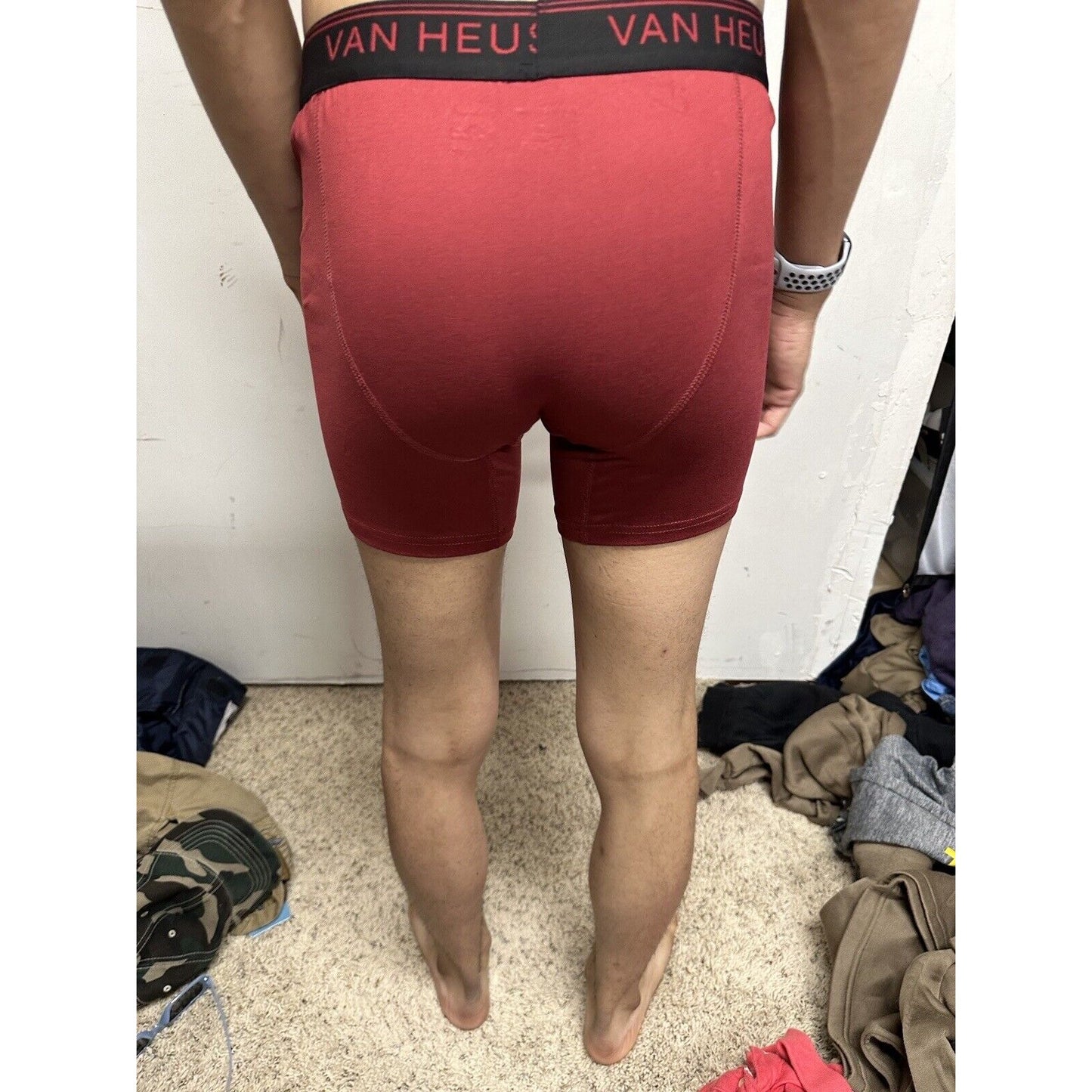 Men’s Rust Colored Medium Van Heusen Compression Boxer Briefs