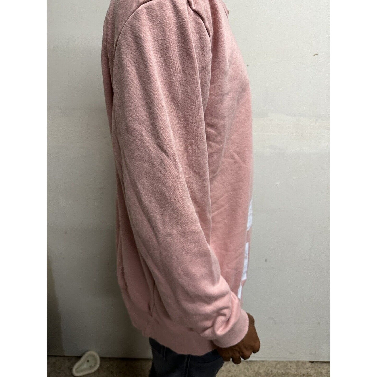 Men’s Pink Adidas Large Pullover Sweatshirt Long Sleeve