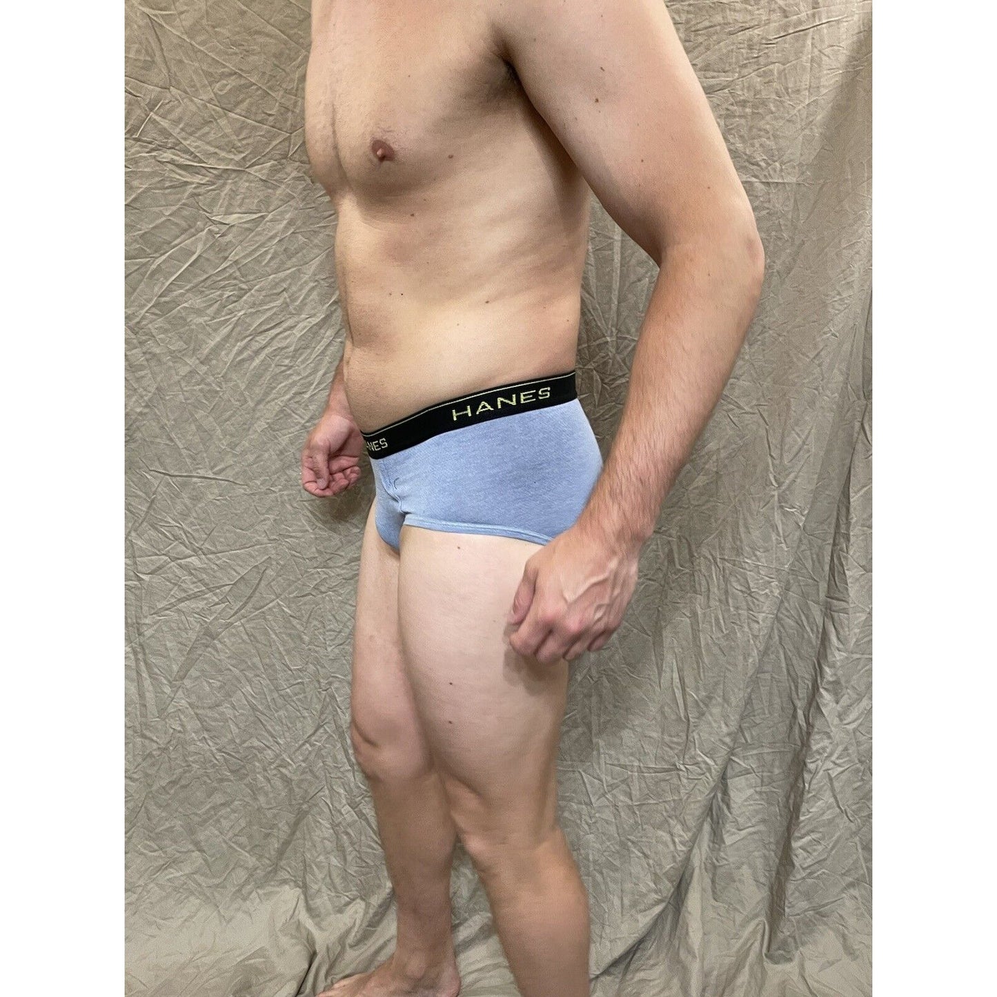 men's light blue comfort cool brief small Hanes