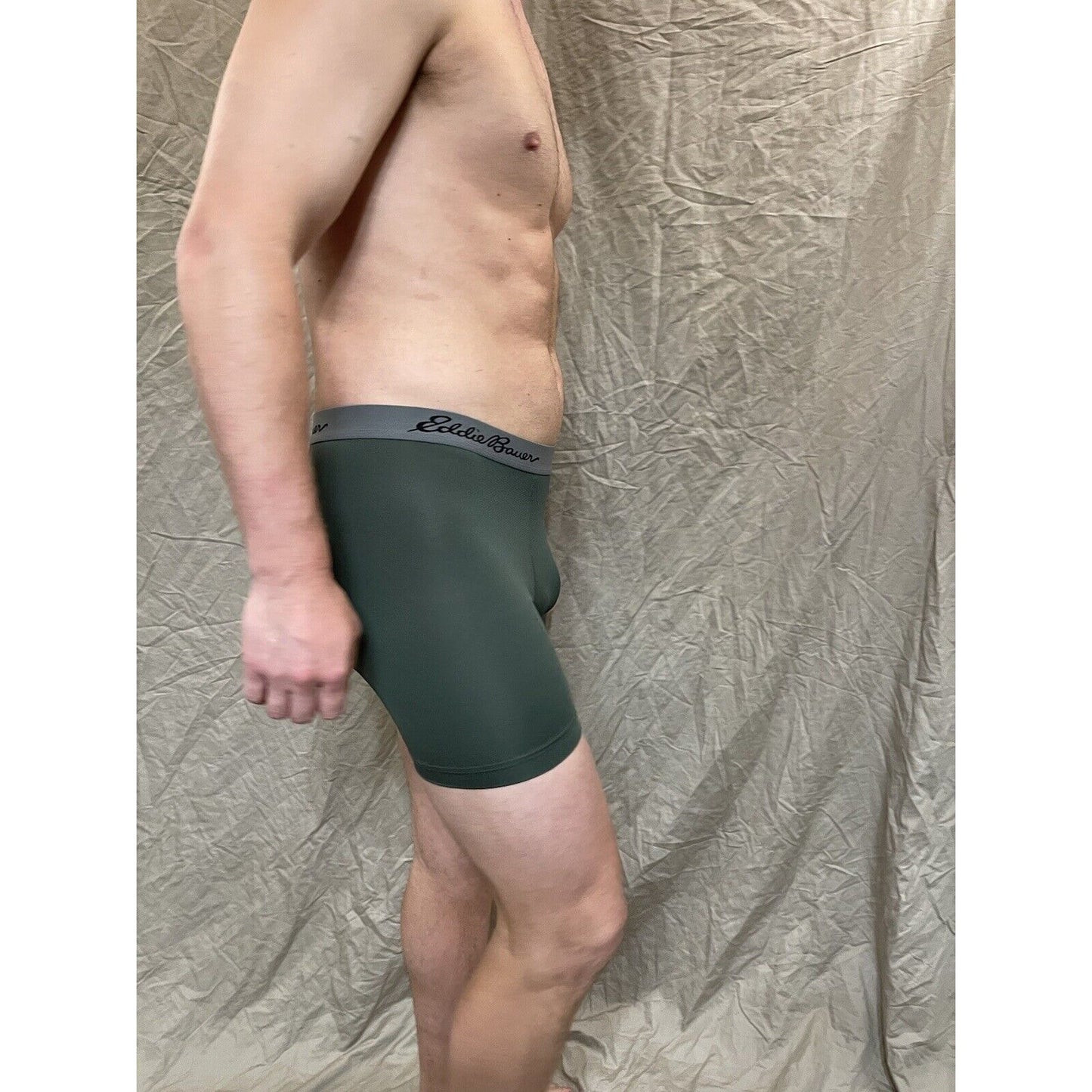 men's eddie bauer dark green medium boxer brief