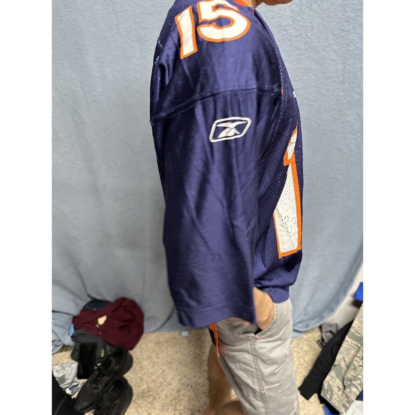 TIM TEBOW DENVER BRONCOS 15 JERSEY Equipment Reebok NFL Football Orange Medium