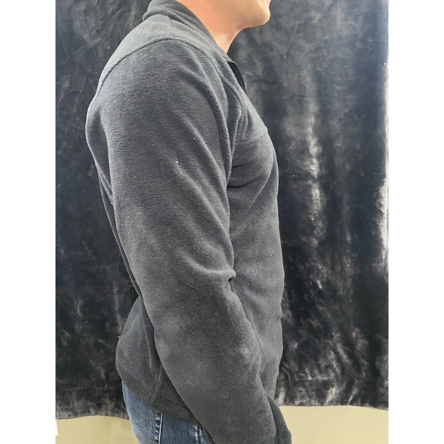 COLUMBIA Men’s Medium Black Full-zip Fleece Jacket