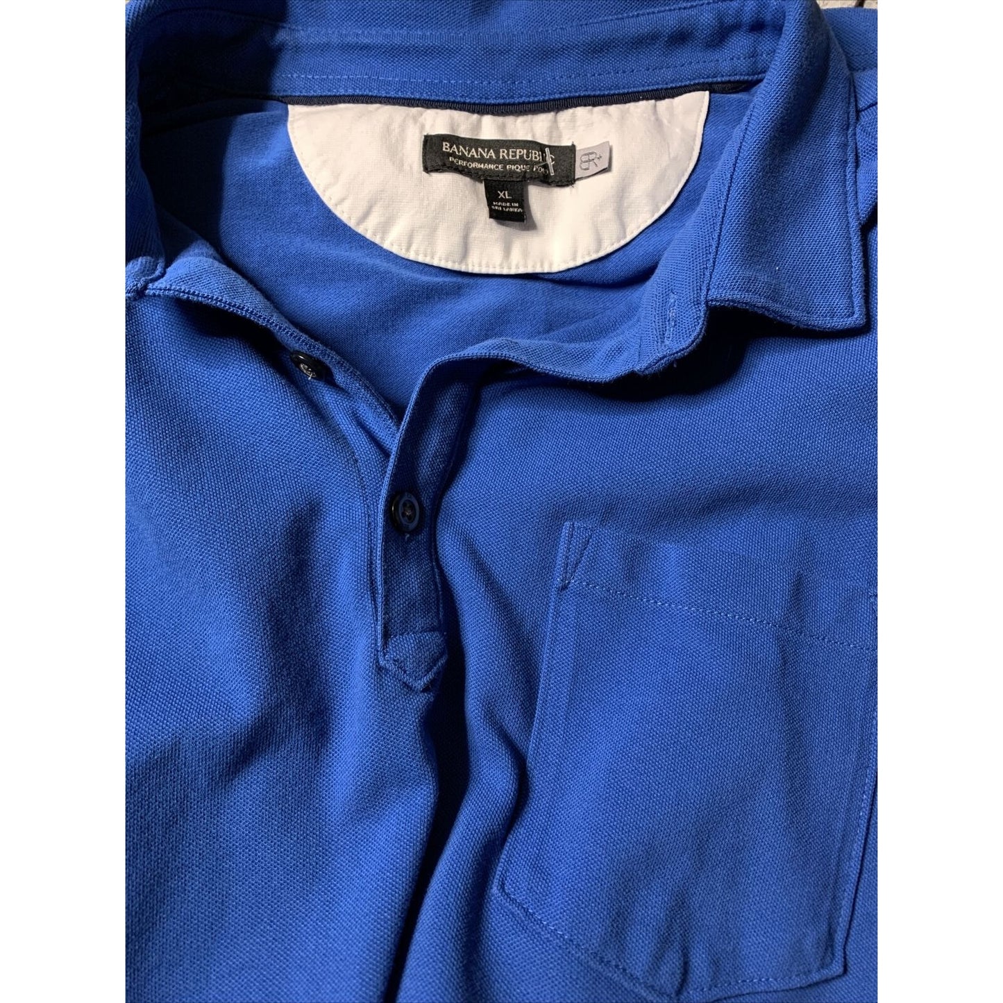 BANANA REPUBLIC Performance MENS POLO XL Blue
