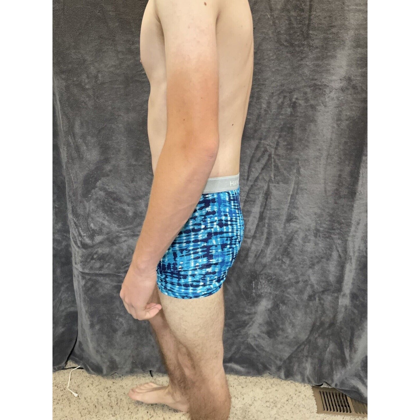 boy's XL hanes aqua blue boxer brief