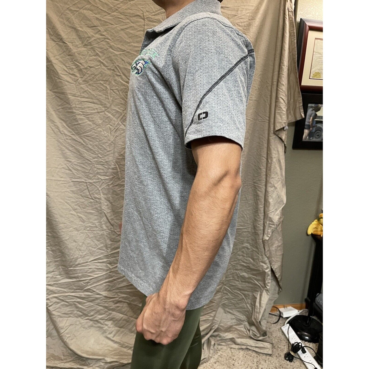 OGIO Gray Polo Shirt medium pine creek high school Eagles