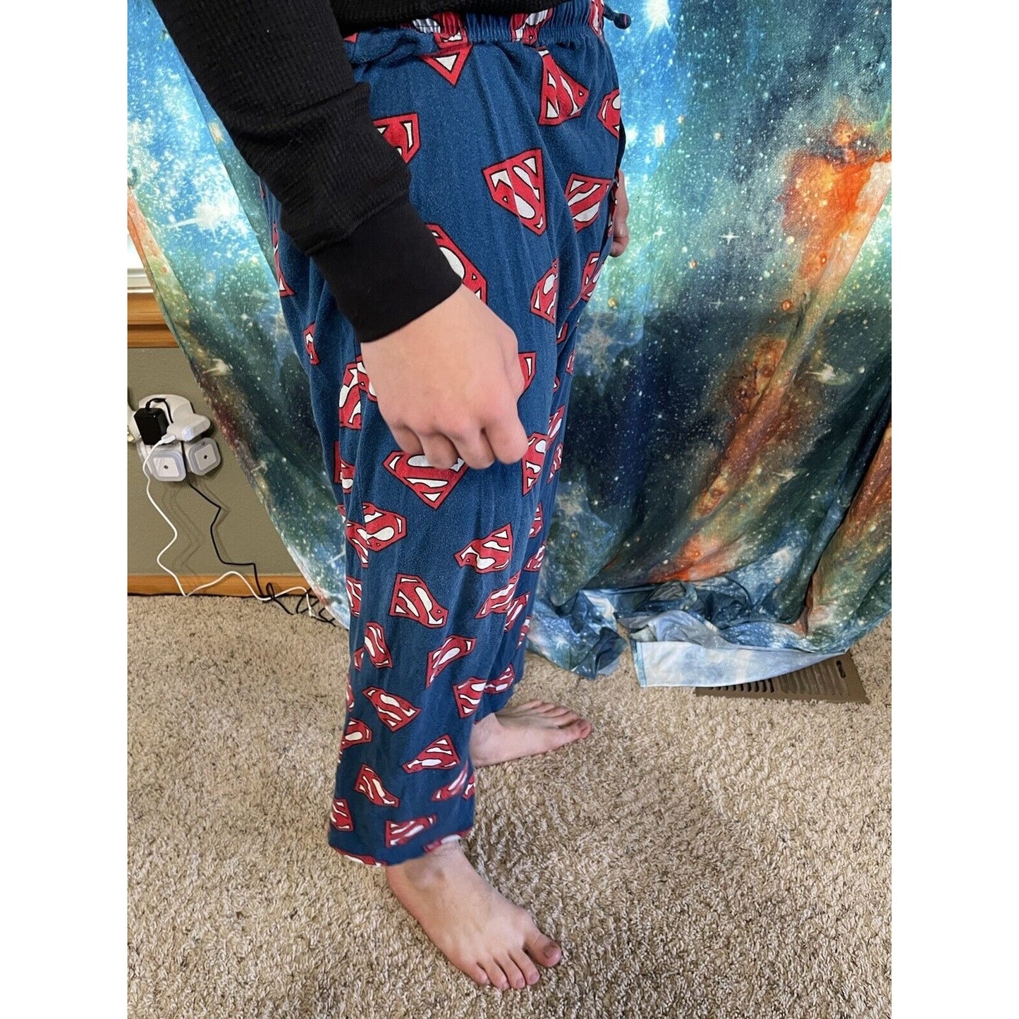 Men’s Superman Medium Sleepwear Lounge Pants