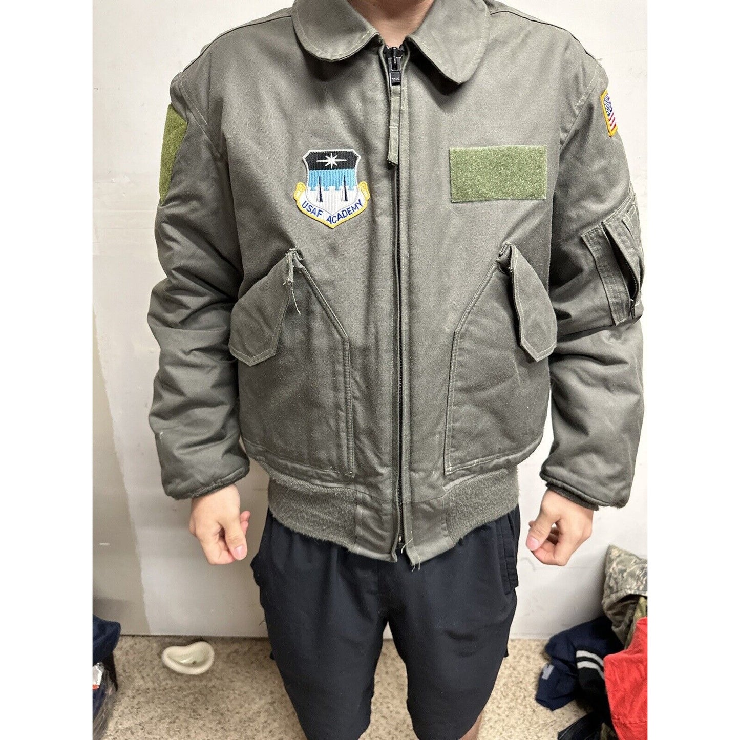 Men’s Air Force Academy USAFA Medium Jacket Flyer’s Cold Weather Flight Jacket