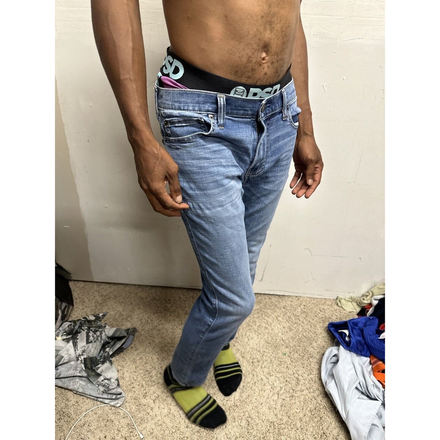 Men’s Hollister 31 X 32 Skinny Fit Advanced Stretch Blue Jeans