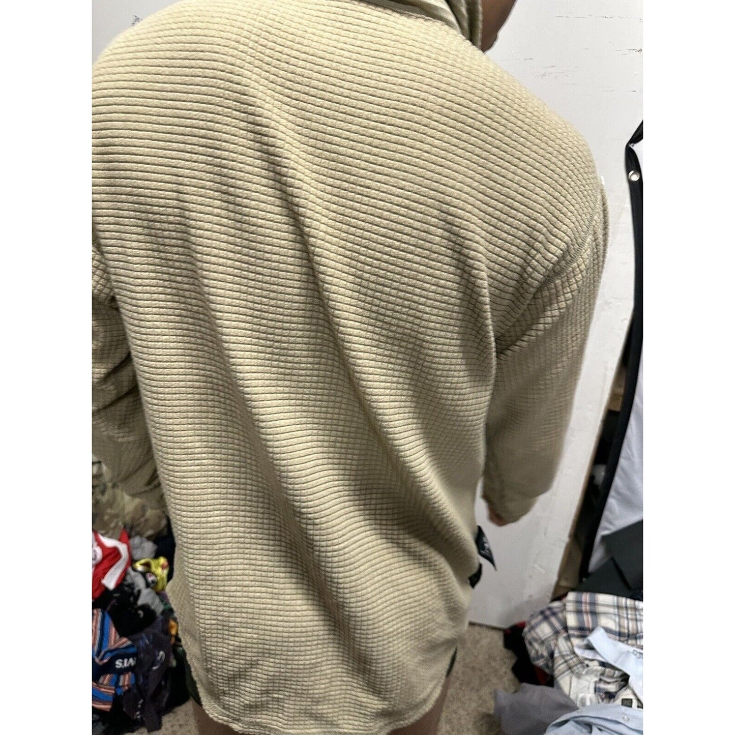 Men’s Tan Half Zip Polartec Official Gen III Army Issue Long Sleeve Pullover