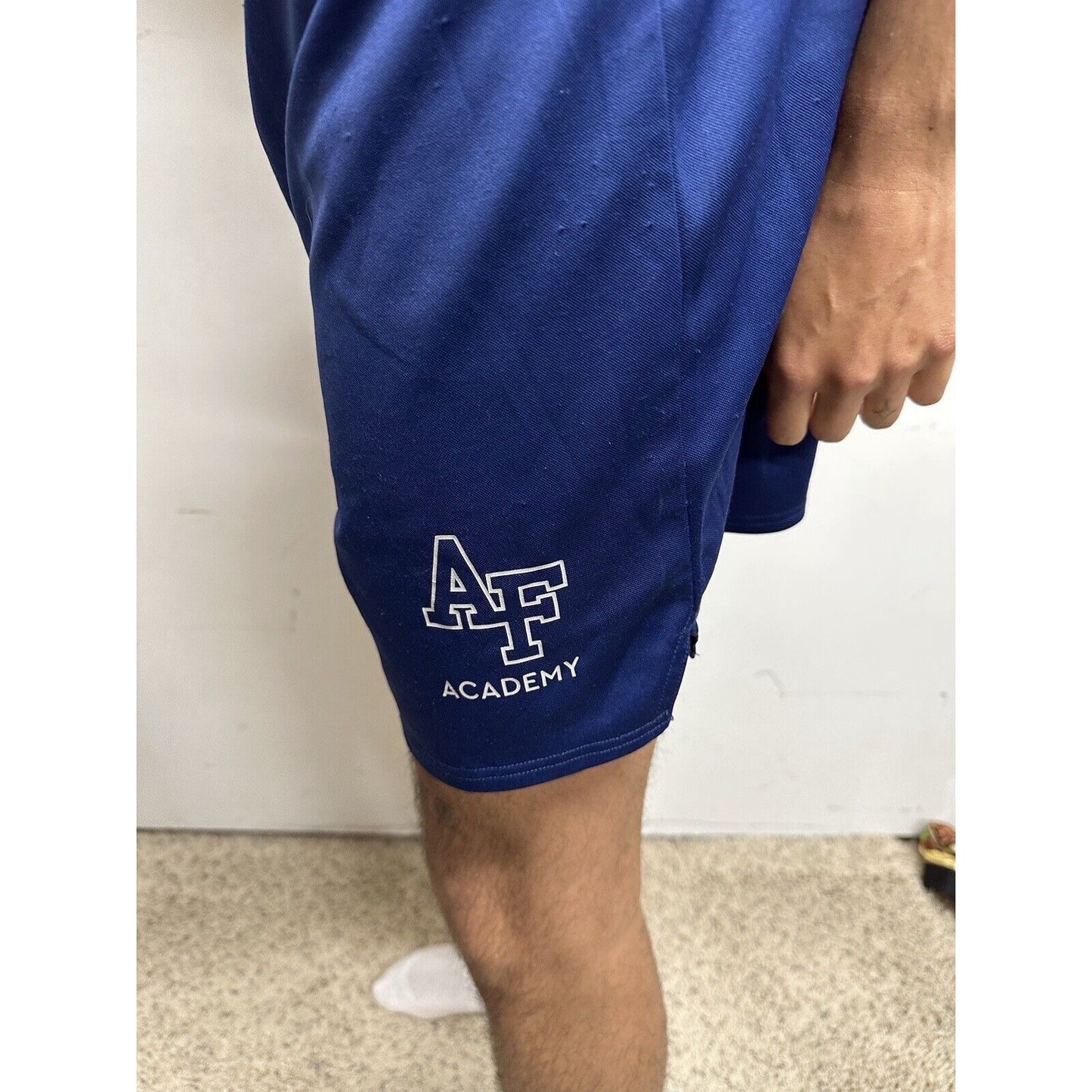 Women’s Medium USAFA Air Force Academy Cadet PT Workout Uniform Shorts Blue