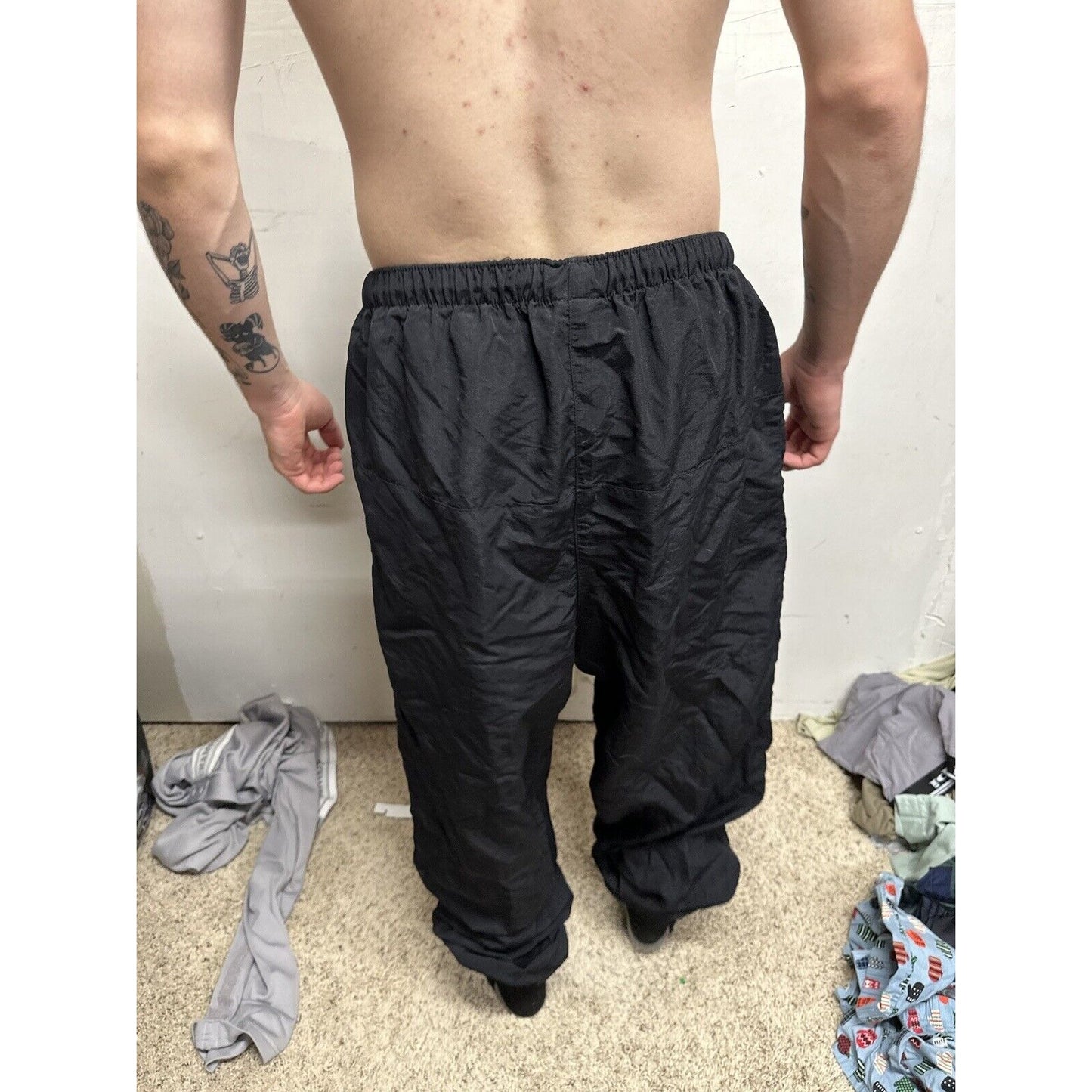 Men’s Army Pants - No Logo - XL Long Black Pt Uniform Bottoms PFU