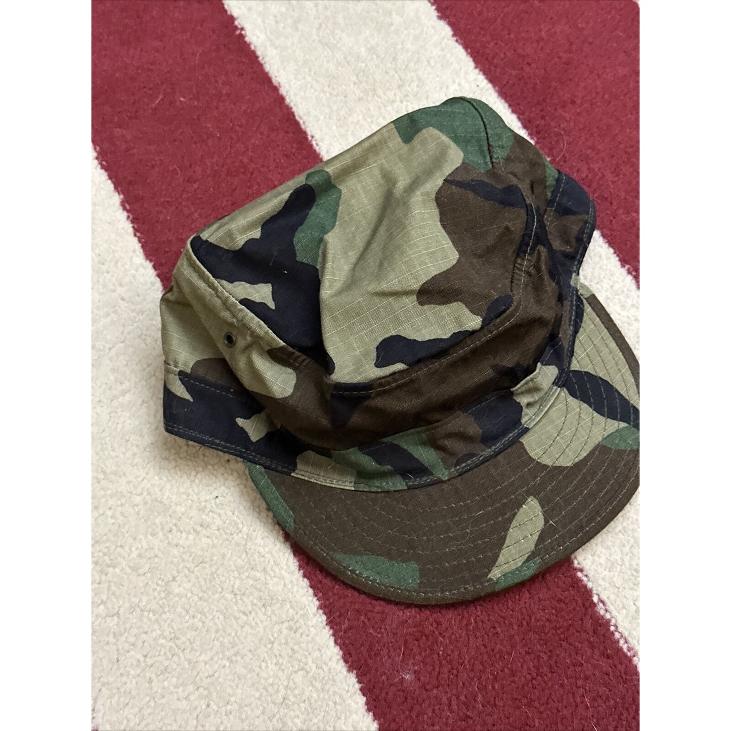 military cap hat cover BDU battle dress uniform camo 7 1/2