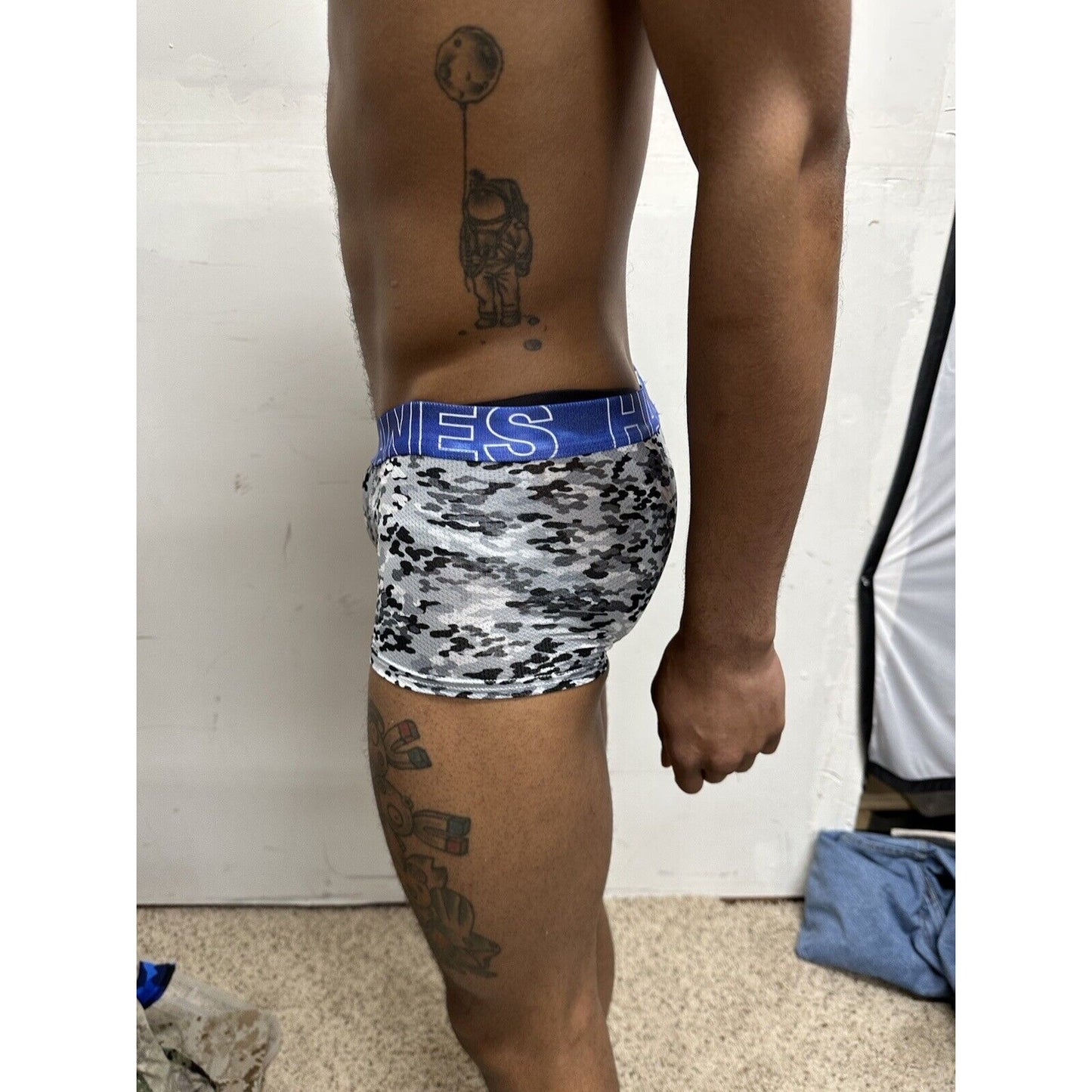 Boy’s small Hanes gray Camo boxer briefs