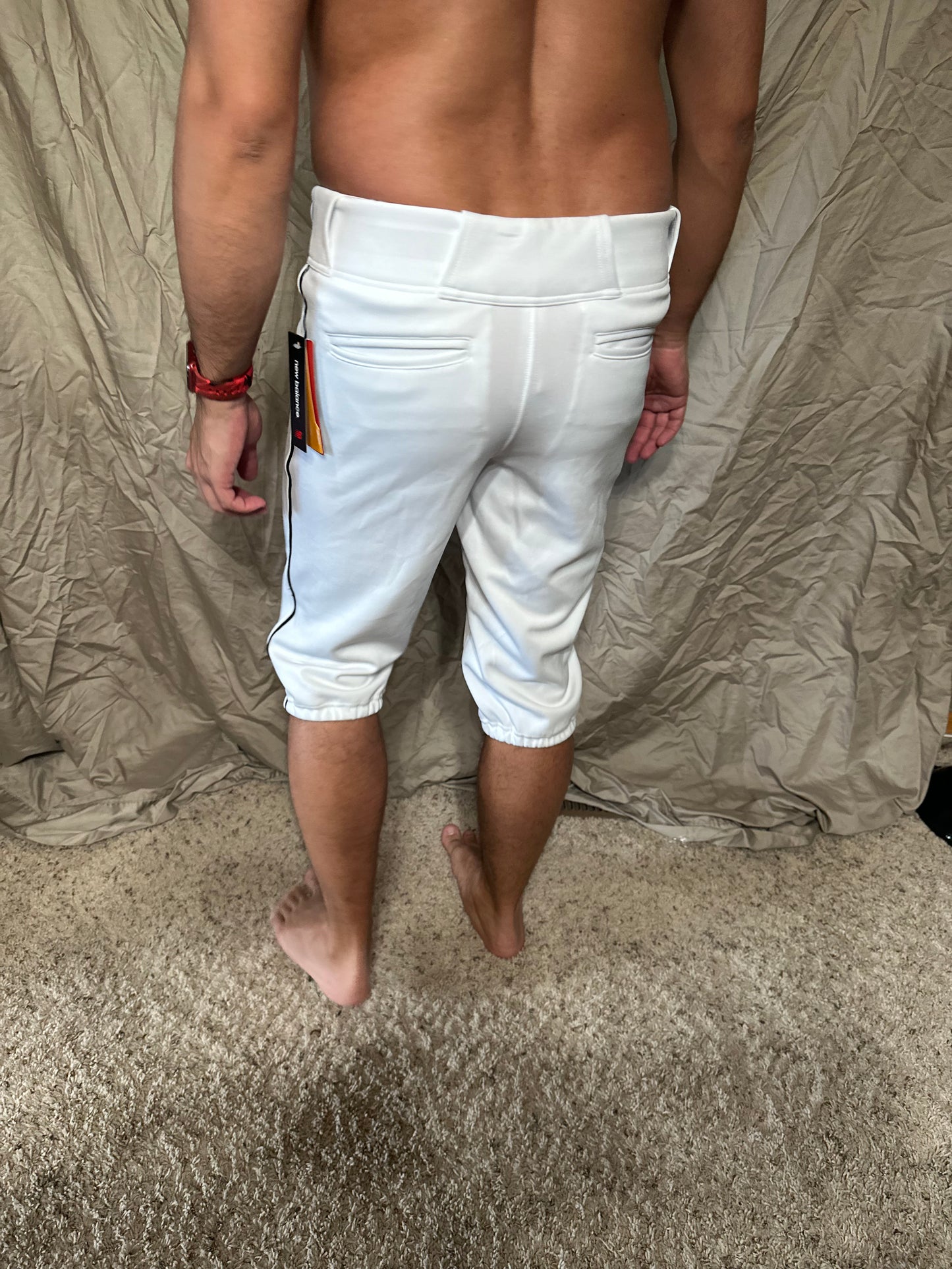 Youth boys large white new balance baseball pants new with tags