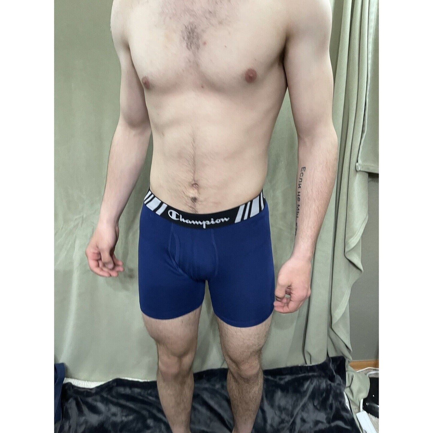 Men’s Champion Royal Blue Boxer Briefs Size Medium