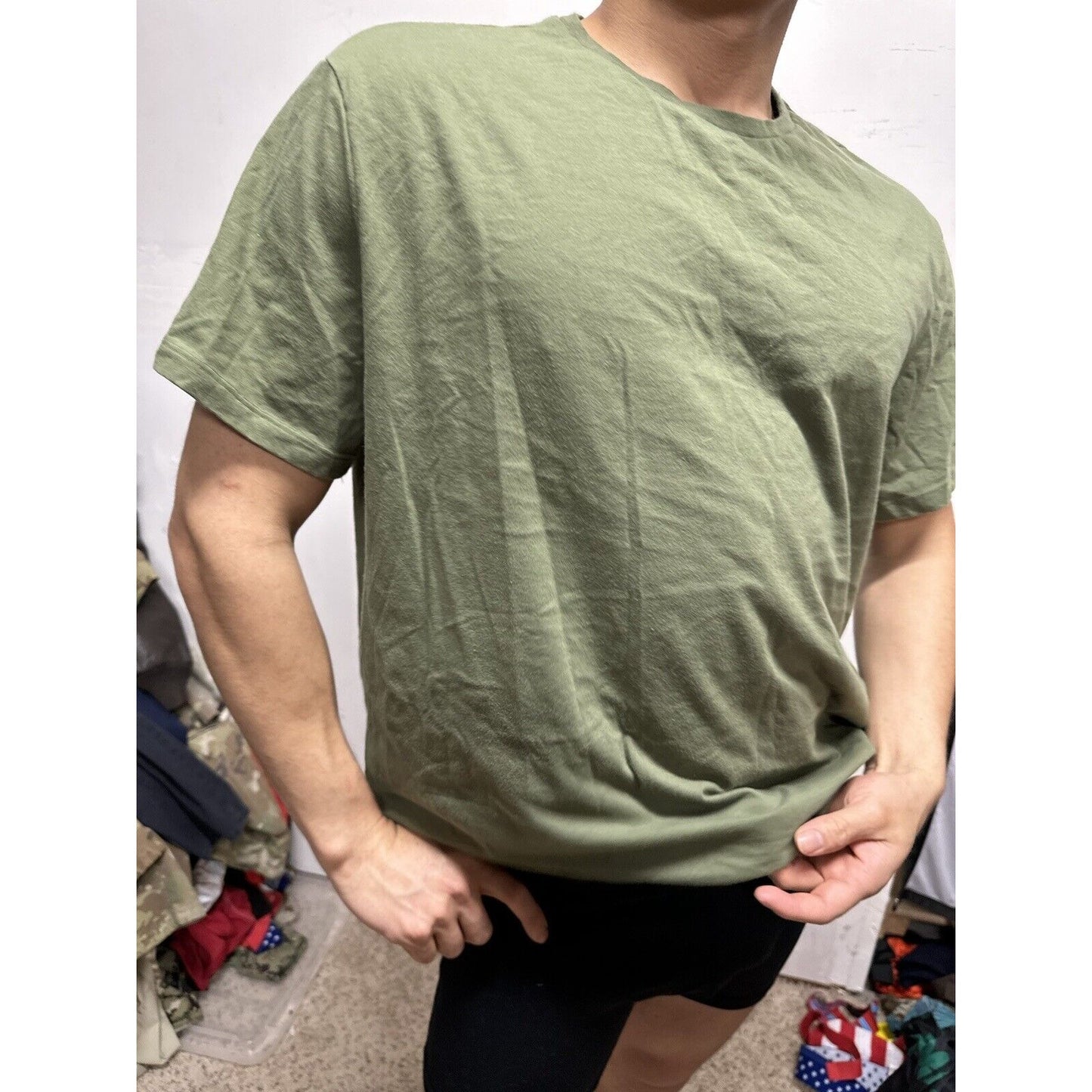 Men’s Urban Up Pipeline XXL Olive Green Marine Usmc Short Sleeve Tshirt