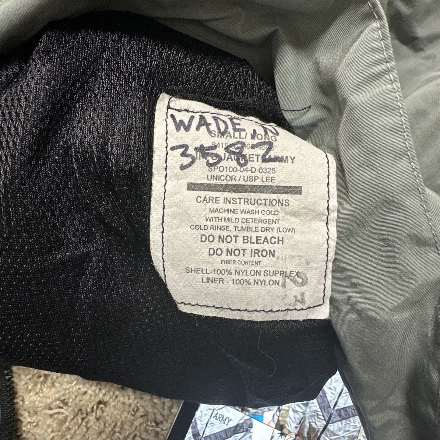 Men’s Army Pt Gray Jacket Small Long Uniform Top
