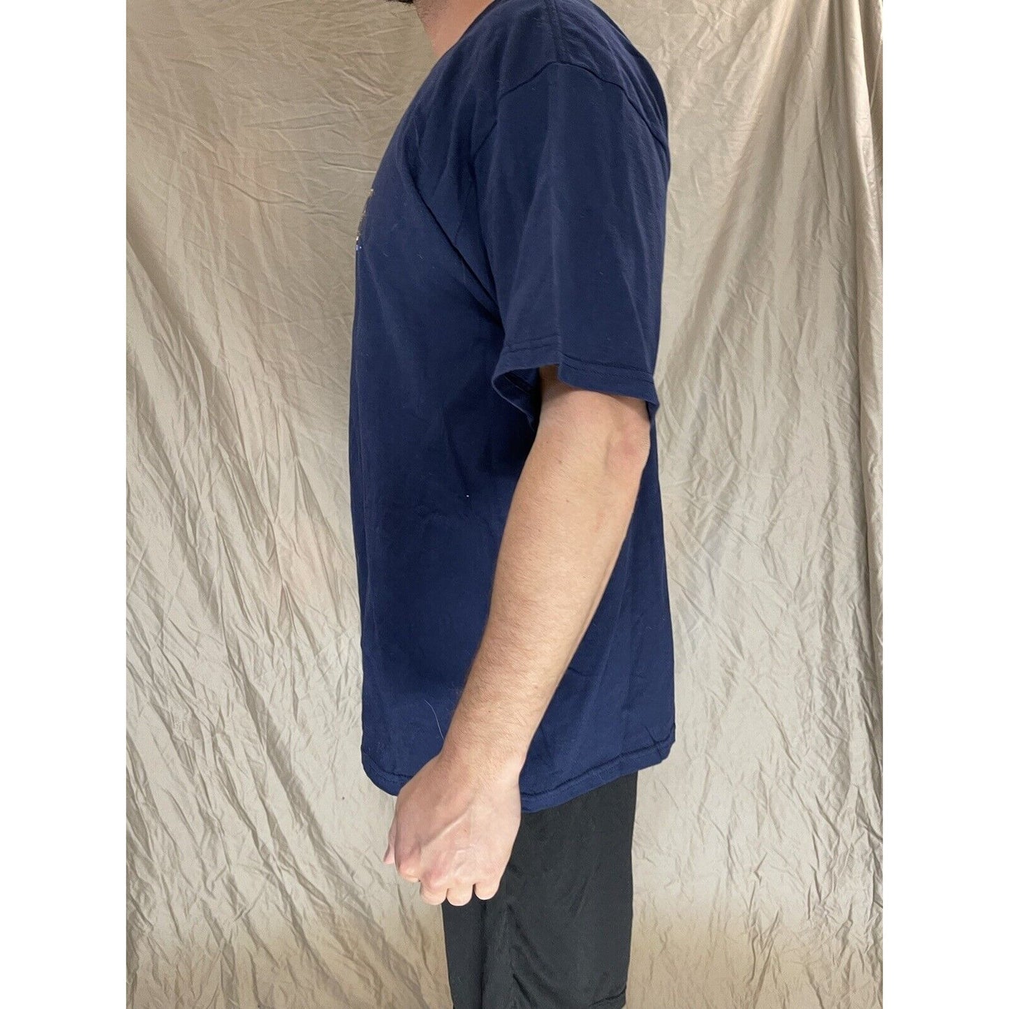 men's navy blue air force short sleeve t-shirt XL