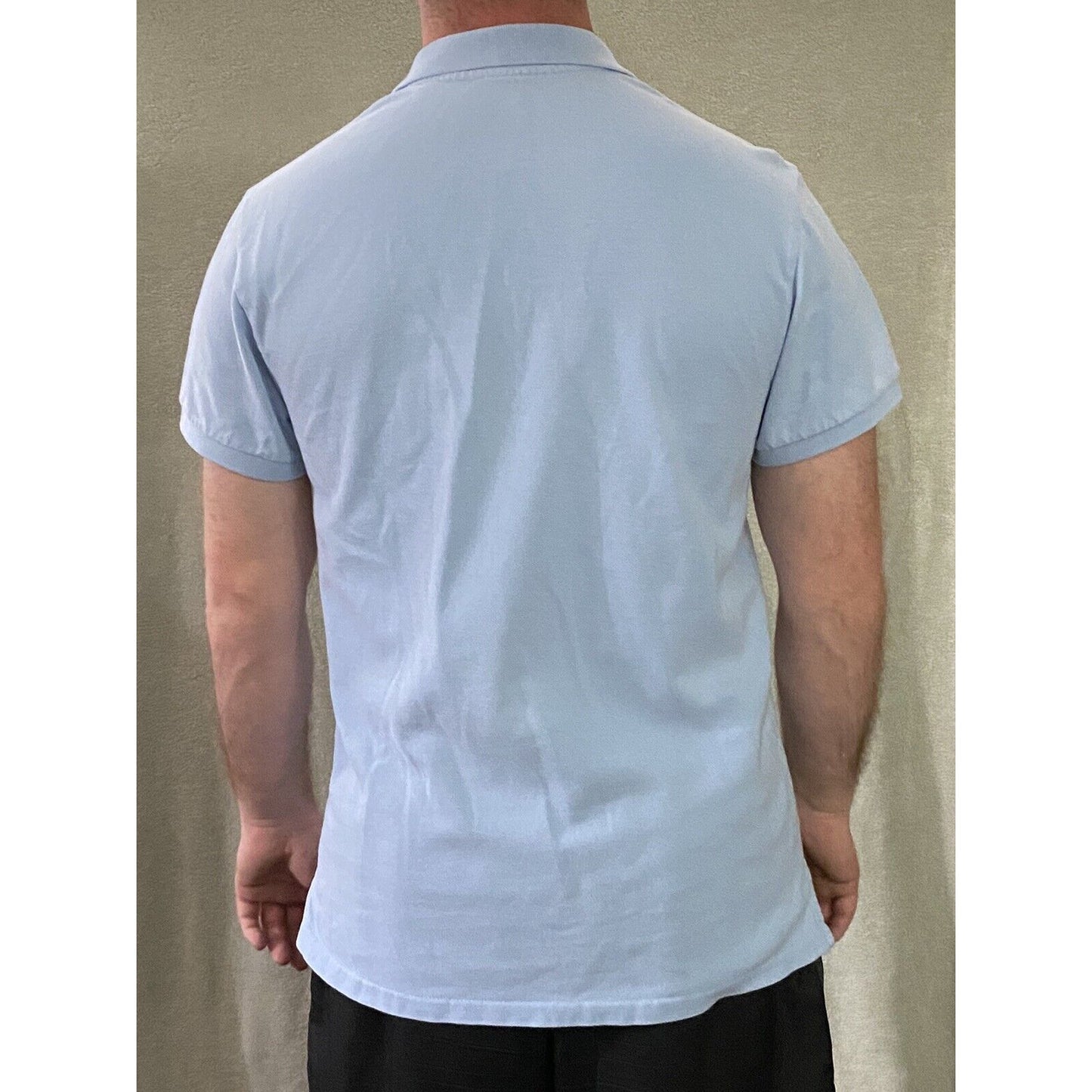 Banana Republic Light Blue Periwinkle Men’s Large Fitted Cotton Polo Shirt