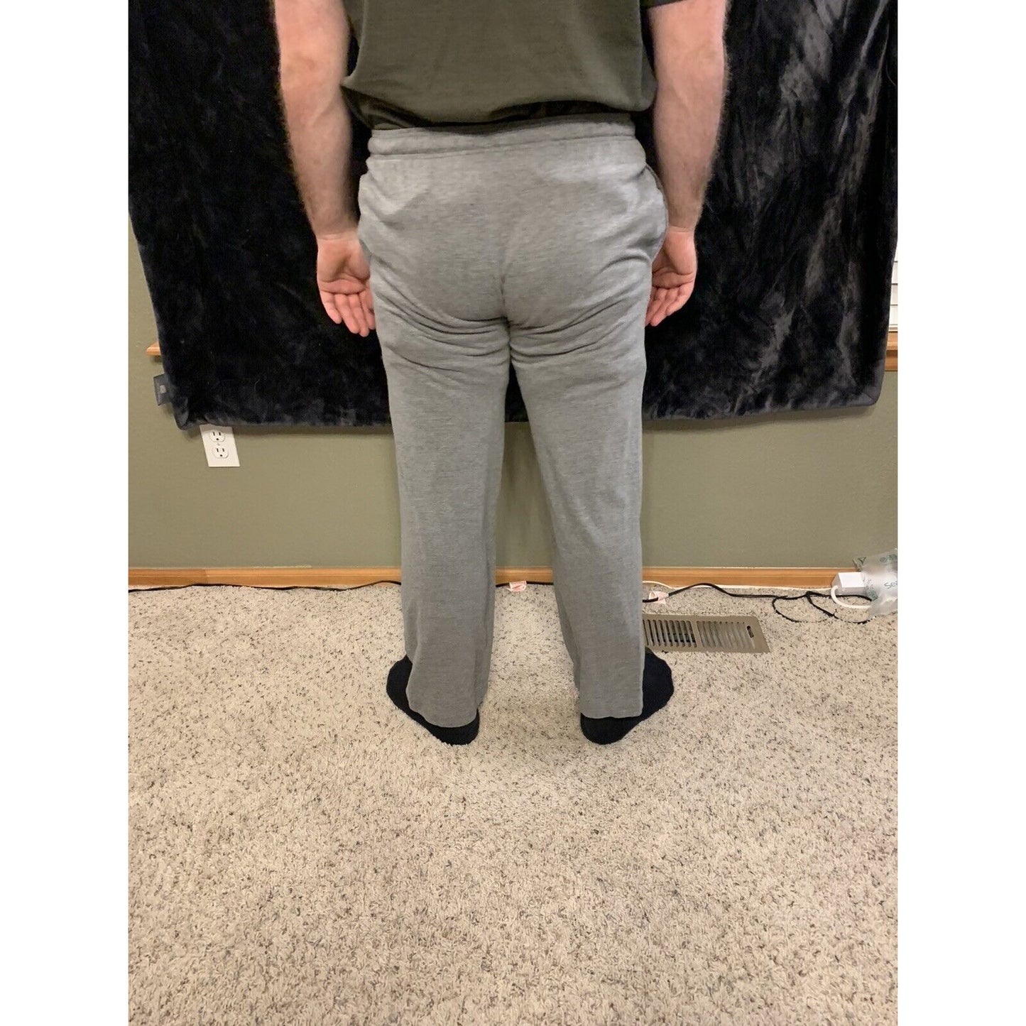 Mens Womens NEW Marvel Daredevil Gray Pajama Lounge Sleep Pants Size Small