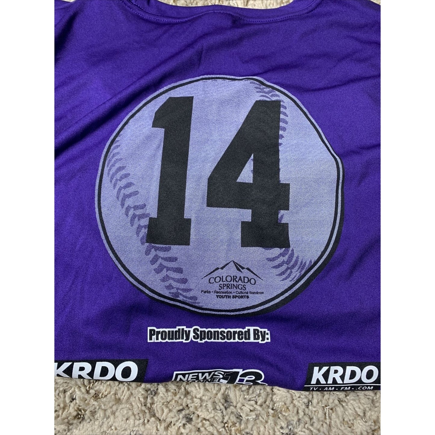 Colorado Rockies Moisture Wicking Sport-tek T-shirt Large