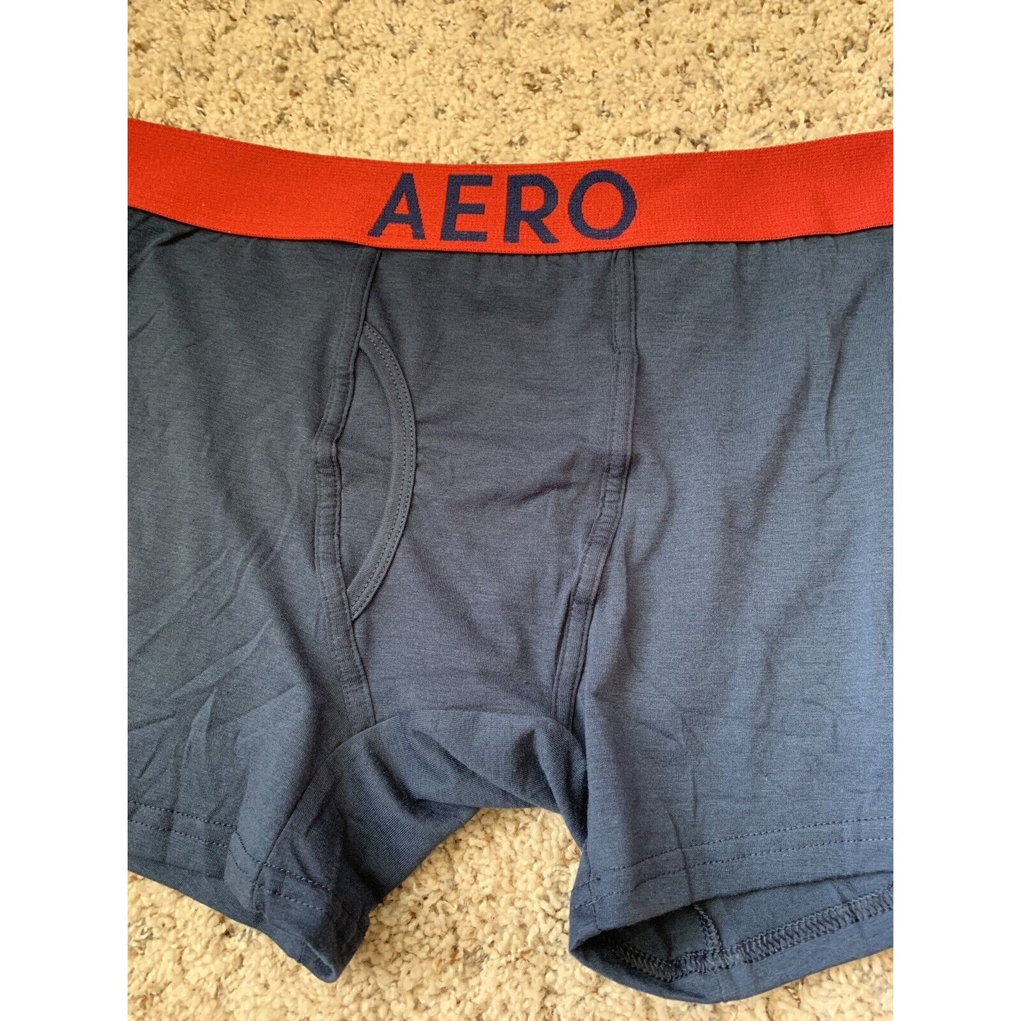 Aeropostale Stretch Boxer Briefs Dark Blue Men’s Large - 5% Spandex
