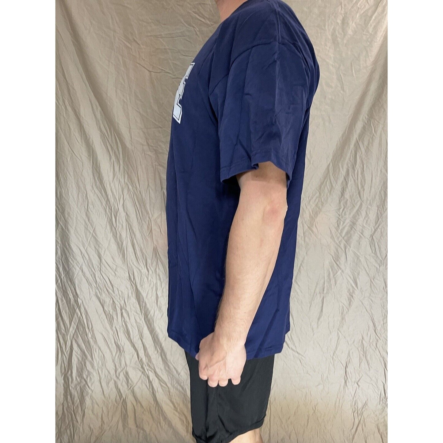 men's navy blue air force short sleeve t-shirt 2XL