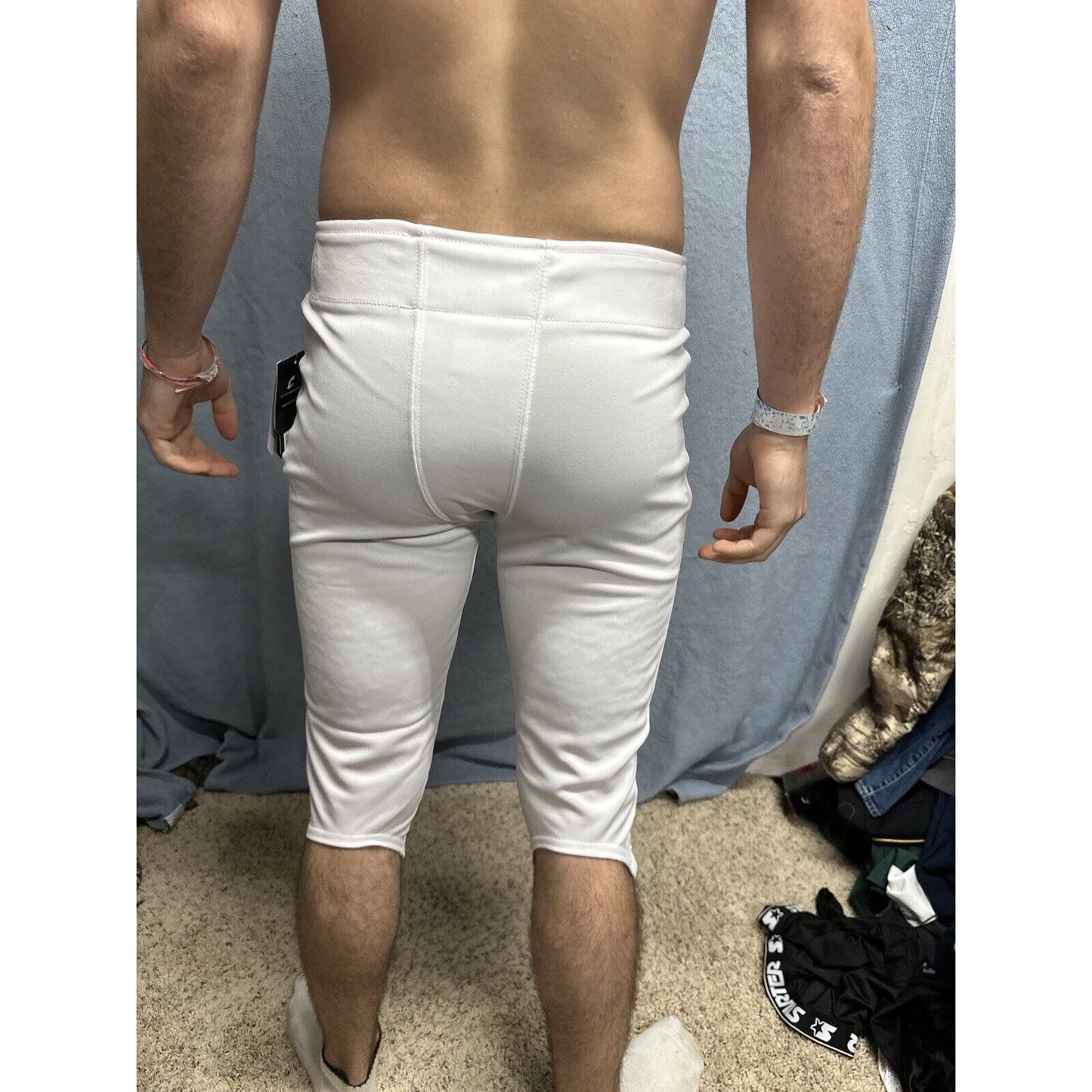 Champro Touchback Non-Integrated (No Pads) Football Pants Adult Medium White
