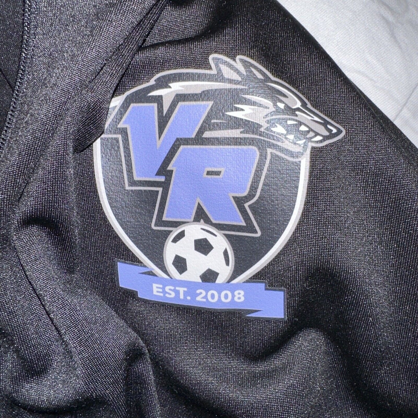 Men’s Black BSN Sports Large Quarter Zip Pullover Vista Ridge High School Soccer