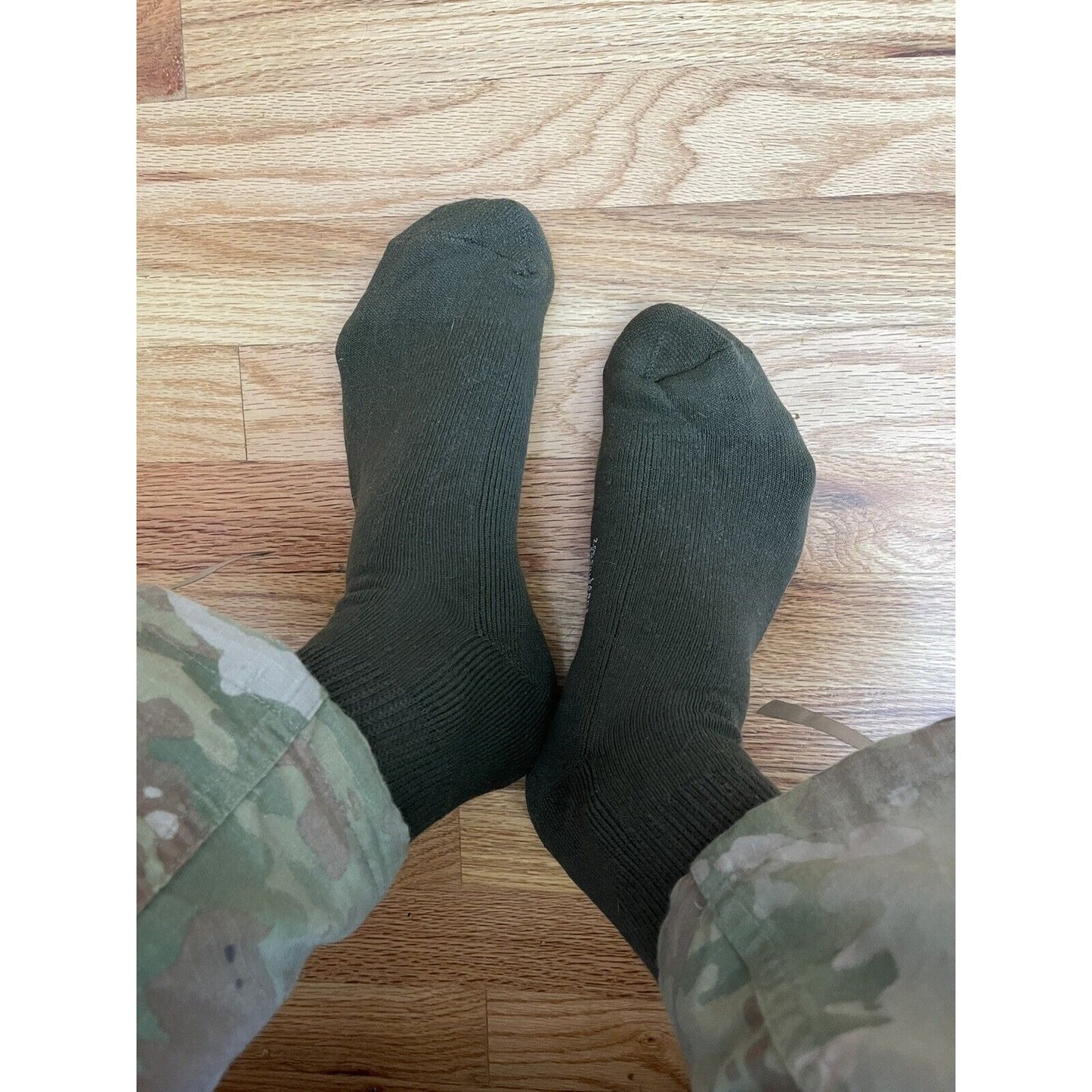 Military Defense Logistics Agency Boot socks XL Olive Green 80% cotton18% nylon