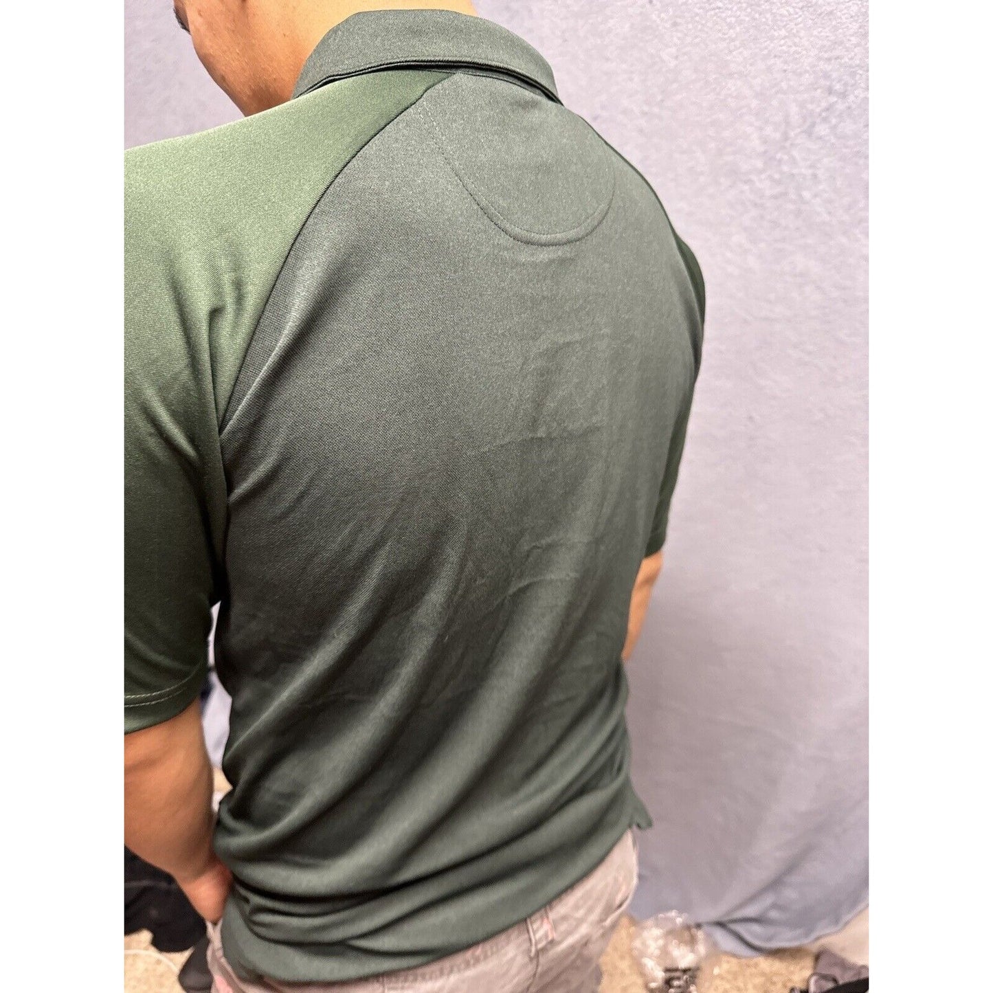 Men’s Champion Small Polo Colorado State University Rams Shirt Green